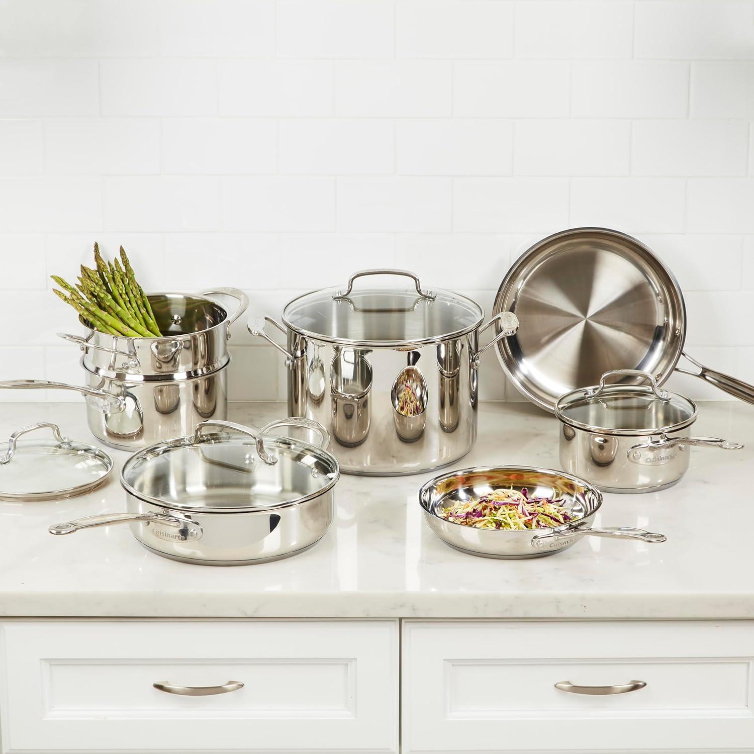 Cuisinart ® Chef's Classic™ 11-Piece Stainless Steel Cookware Set
