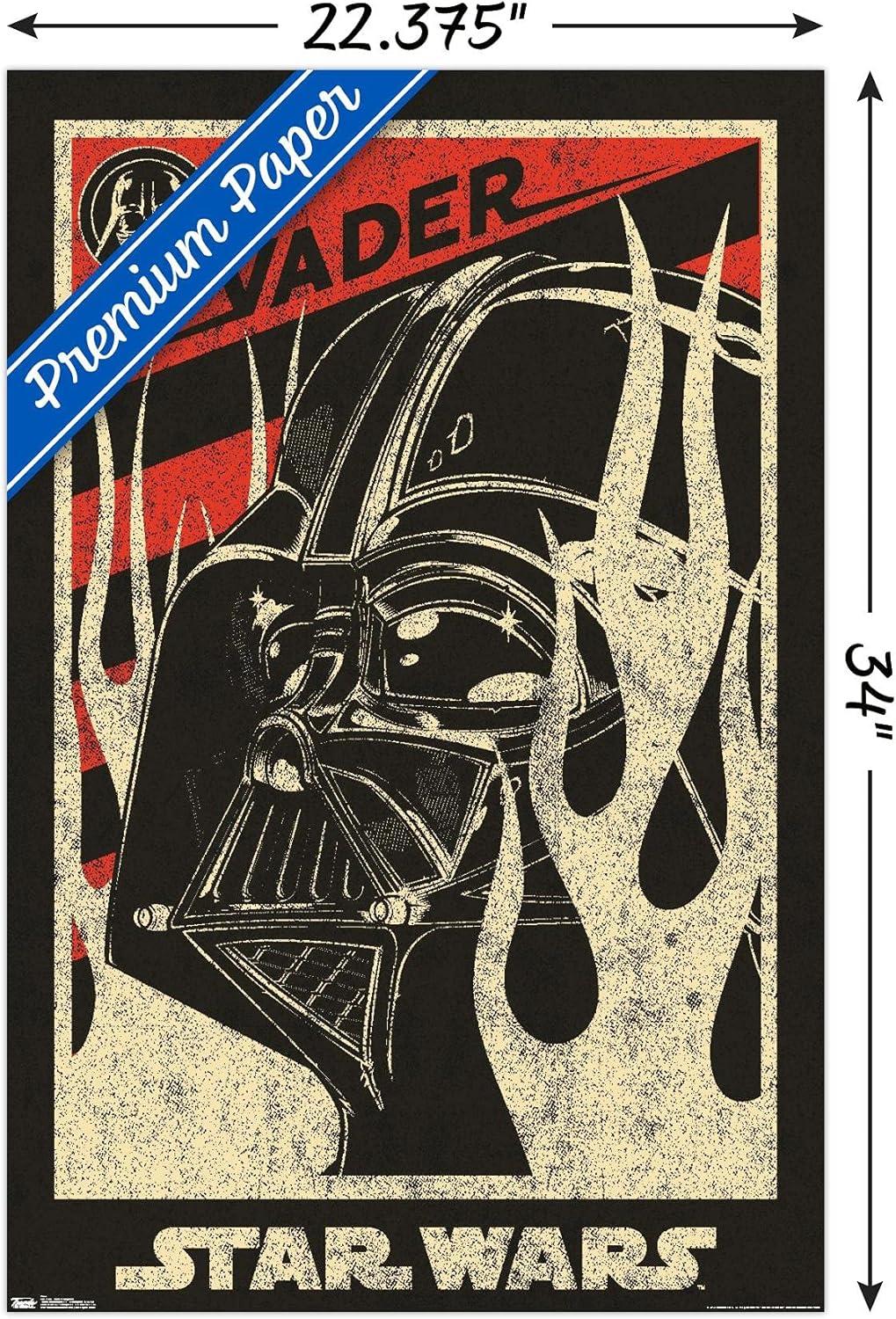 34" x 22" Star Wars: Saga Vader Propaganda Premium Poster - Trends International