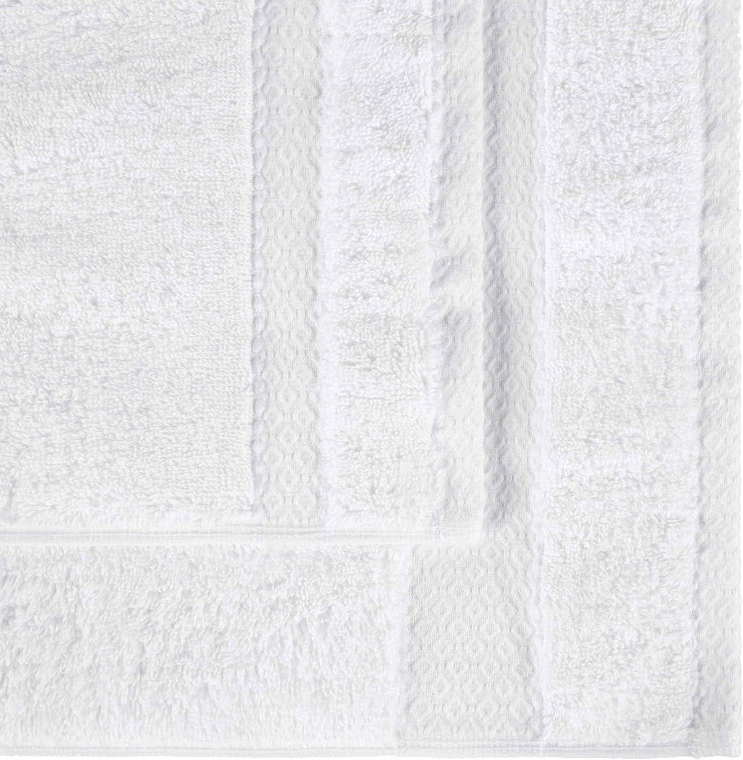 Superior Niles Egypt Produced Giza Cotton 3 Piece Towel Set, White