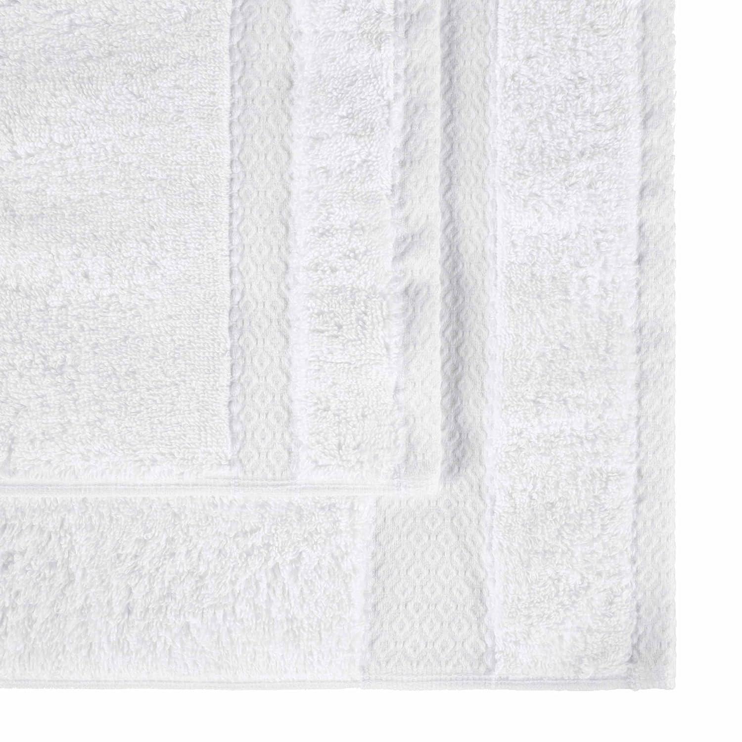 Superior Niles Egypt Produced Giza Cotton 3 Piece Towel Set, White