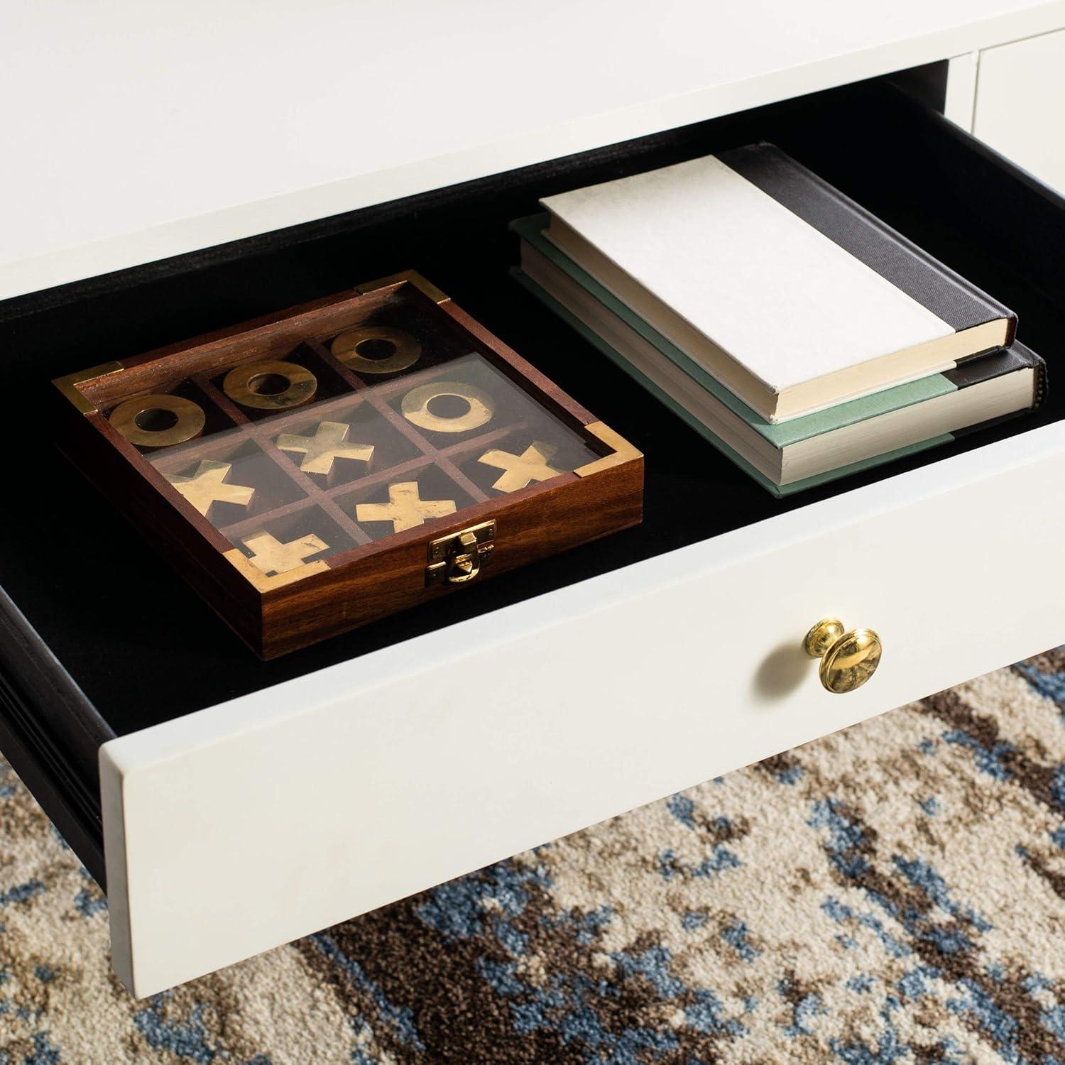 Levinson Gold Cap Coffee Table  - Safavieh