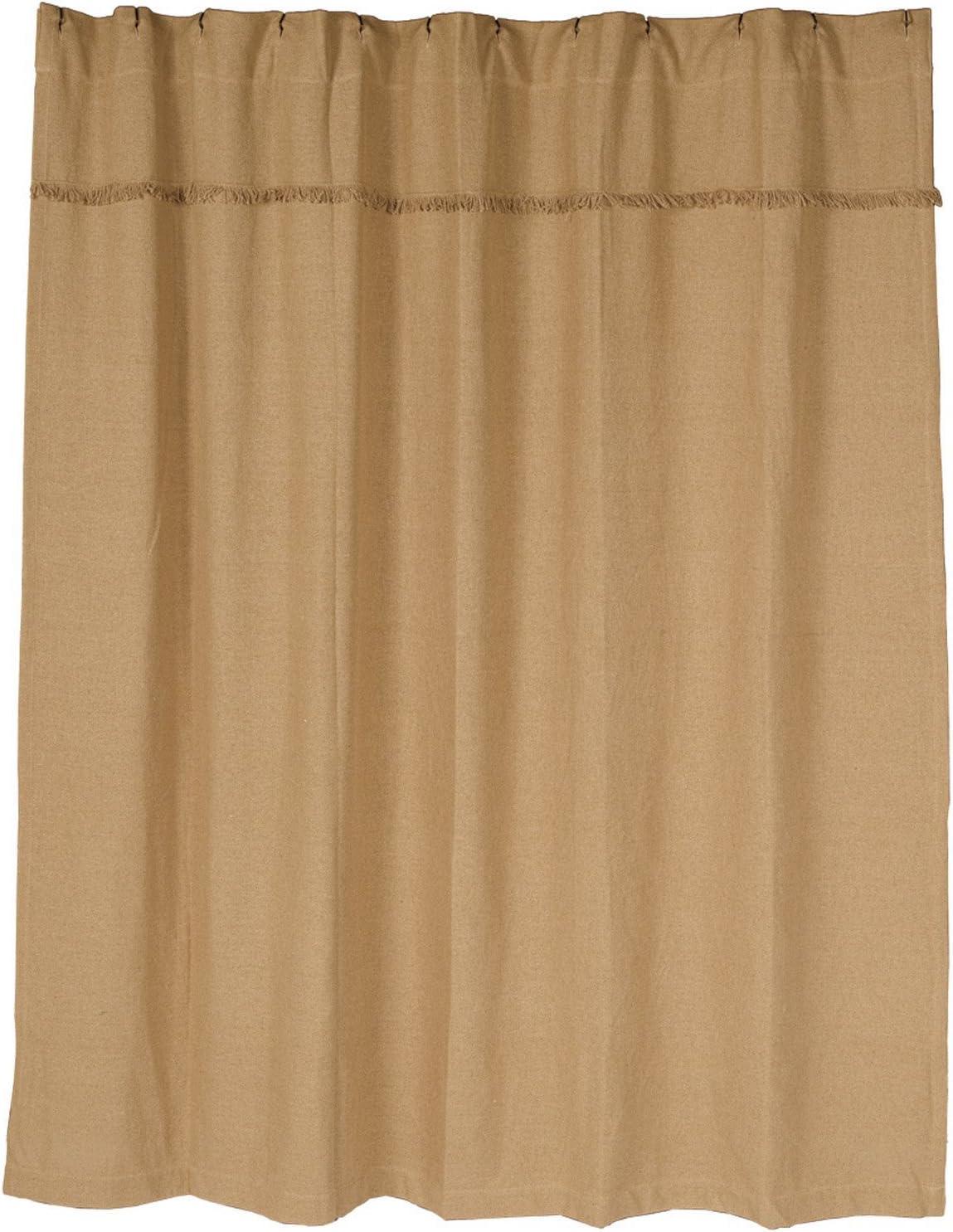 Burlap Natural Shower Curtain 72x72