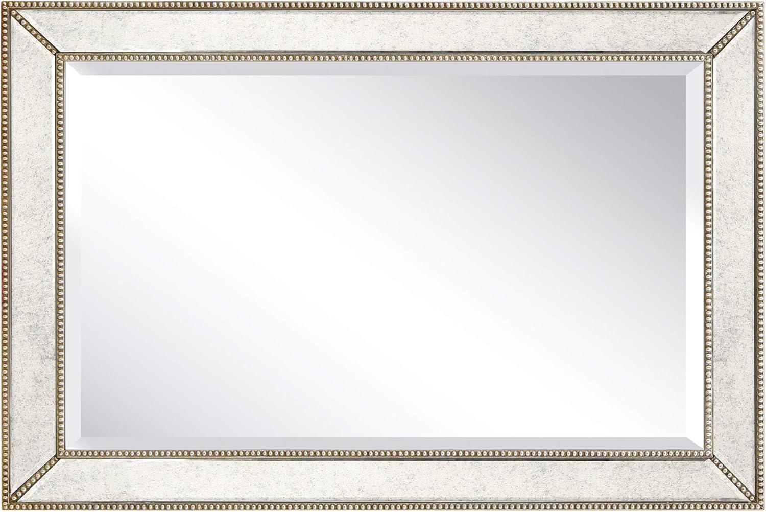 Champagne Bead Embossed Full Length Wall Mirror