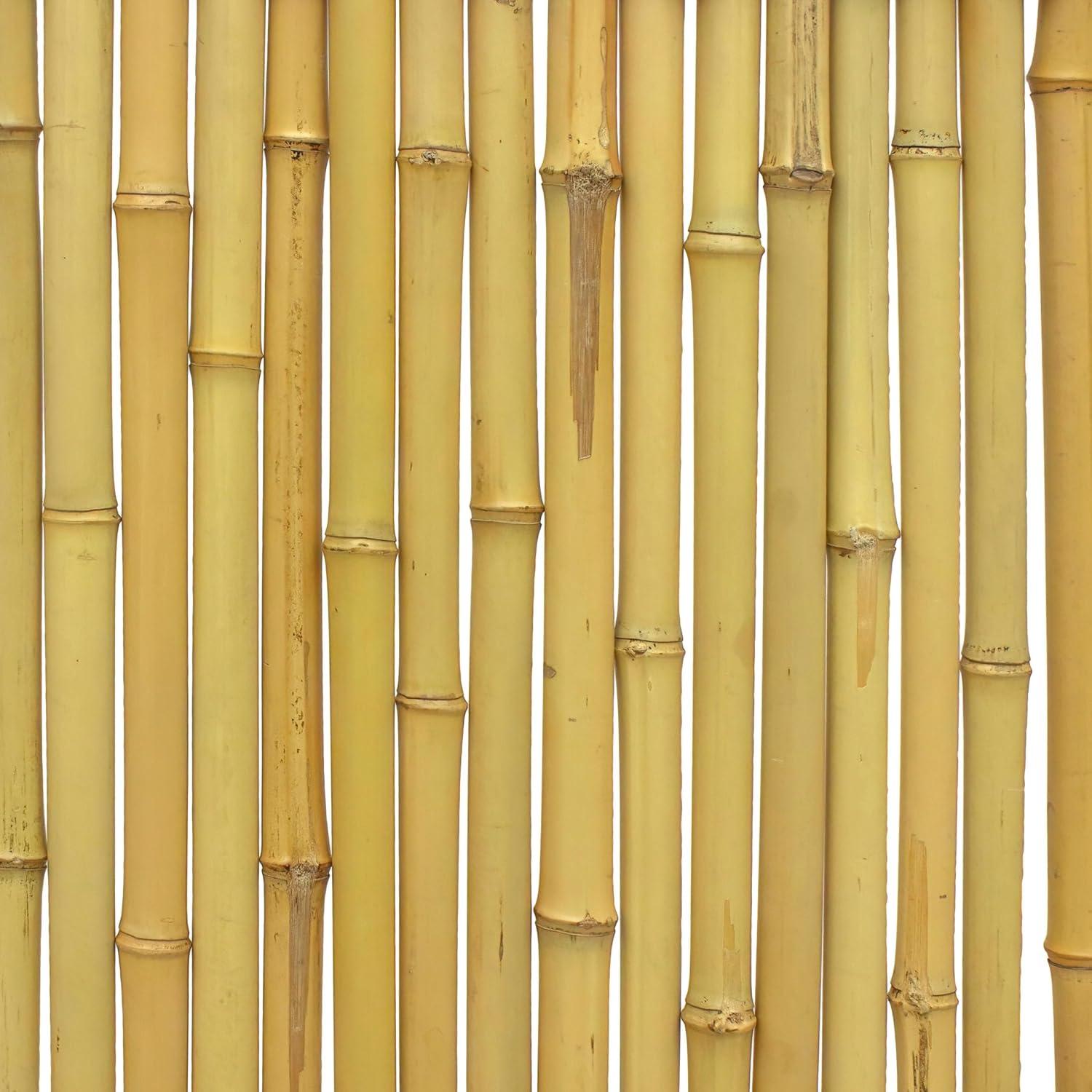 Light Bamboo and Wood Japanese Zen Garden Fence Panel