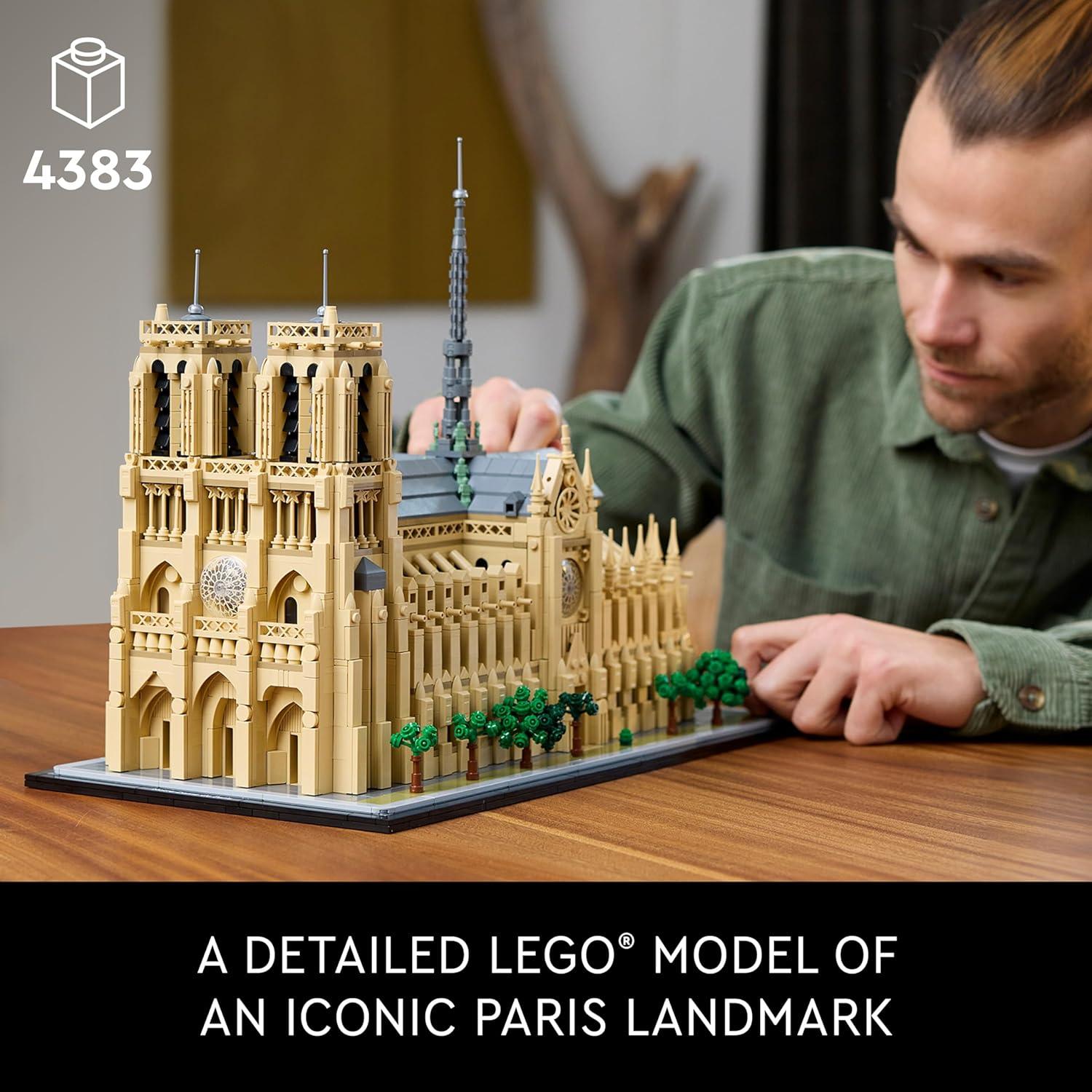 LEGO Architecture Notre-Dame de Paris Replica Build and Display Set 21061