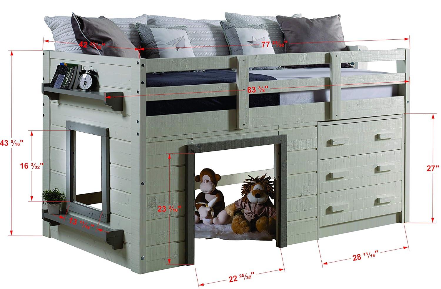 Donco Trading Twin Sweet Dreams Low Loft