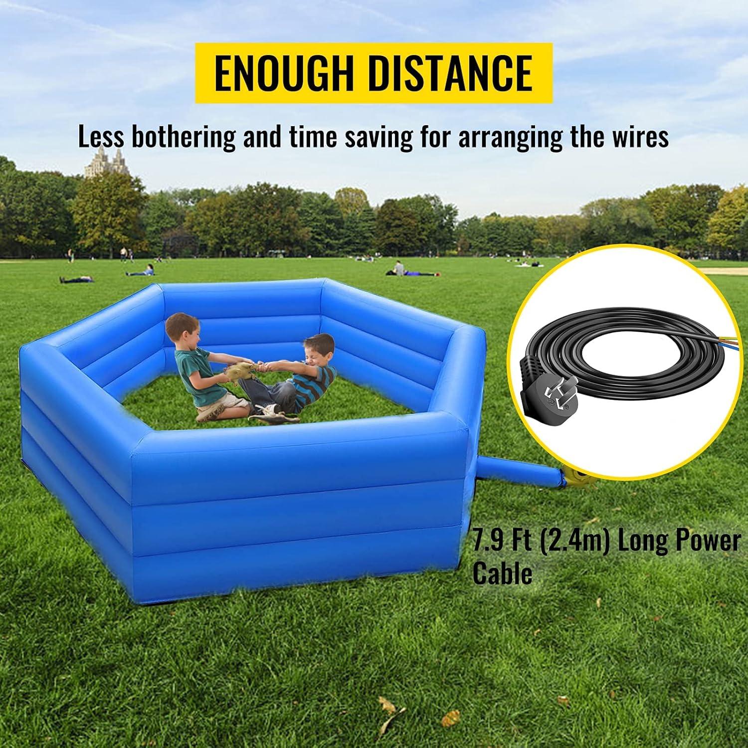VEVOR Gaga Ball Pit Inflatable, 20 ft Gagaball Court with Electric Air Pump, Inflates in Under 3 Minutes for Outdoor Indoor School Family Activity