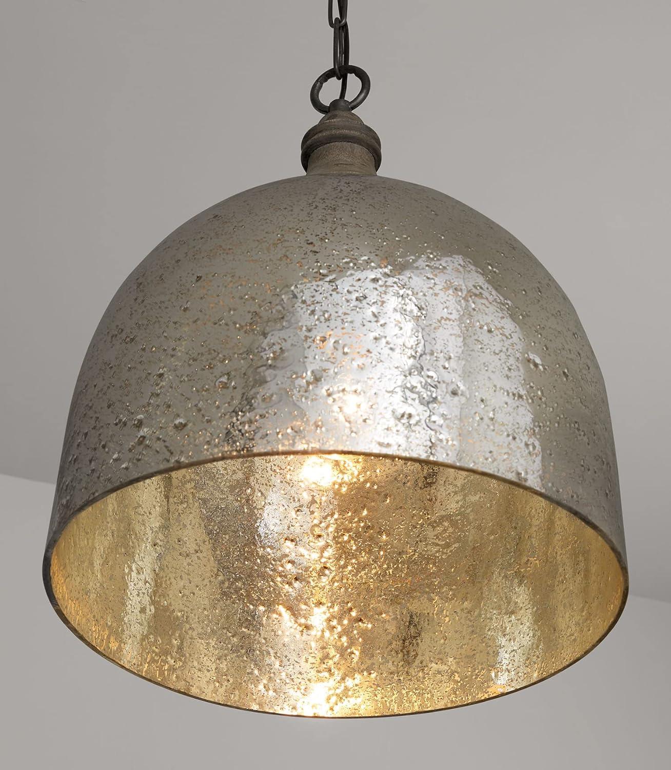 Capital Lighting Inglewood 1 - Light Pendant in  Grey Wash/Dark Pewter