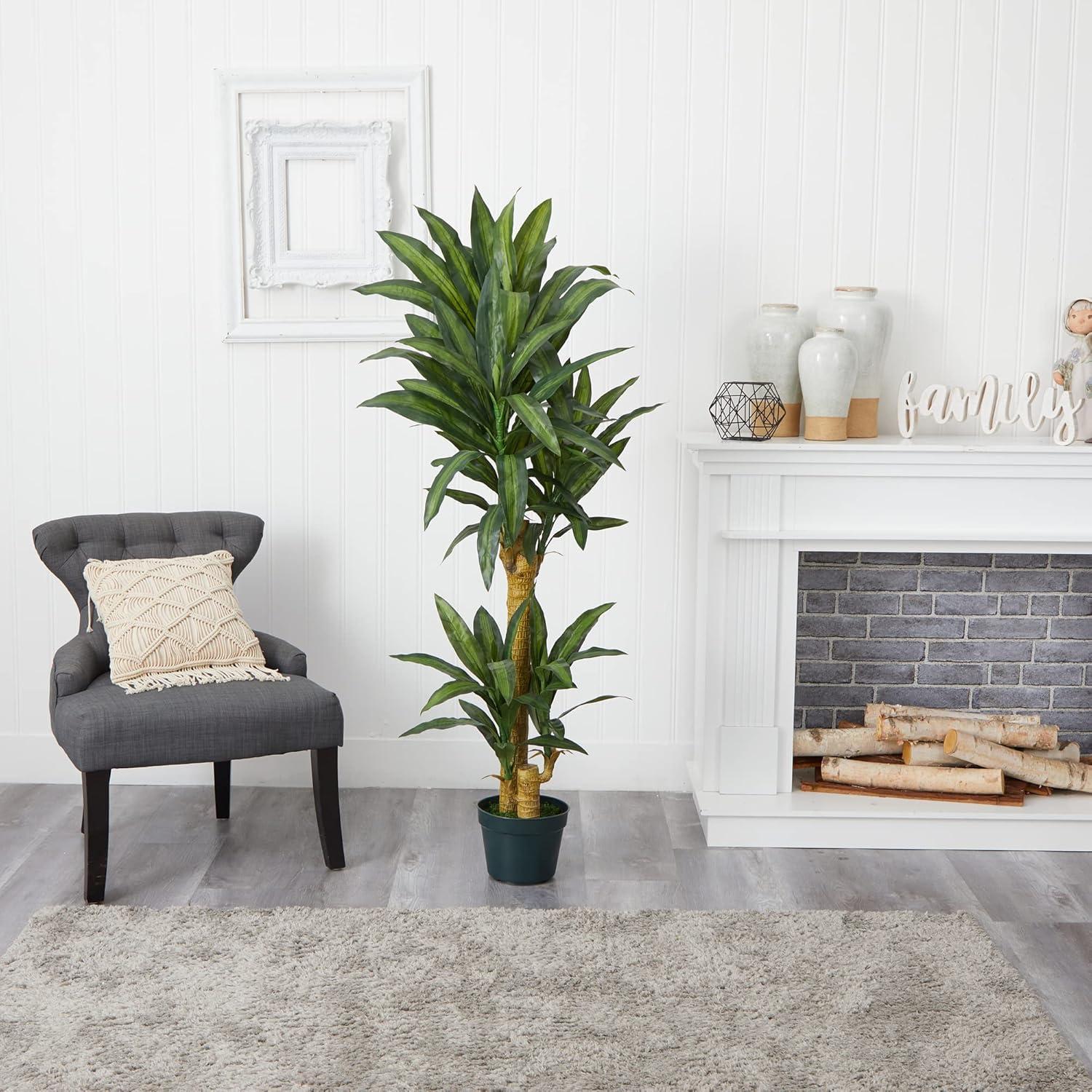 Nearly Natural 5-ft Yucca Silk Plant