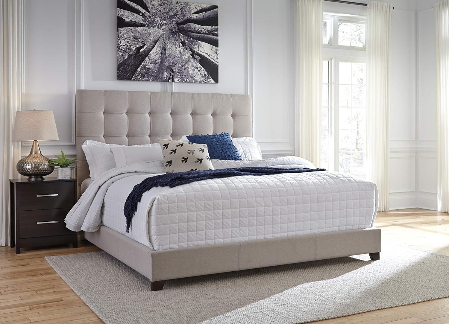 Dolante Tufted Upholstered Low Profile Standard Bed