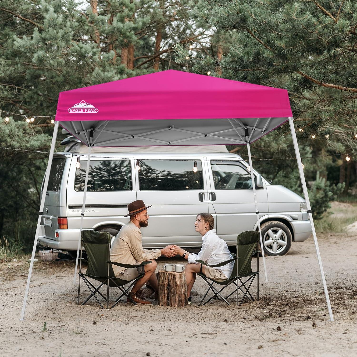 8 Ft. W x 8 Ft. D Steel Pop-Up Canopy