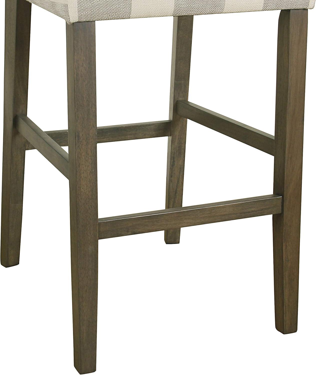 24" Curved Top Counter Height Barstool - HomePop