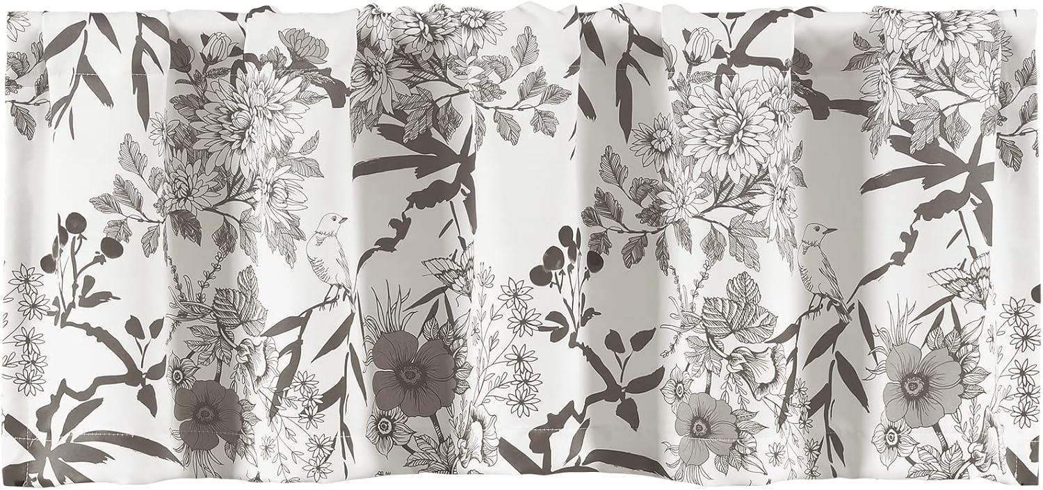 Lush Decor Botanical Garden Floral Tailored 52'' W Window Valance