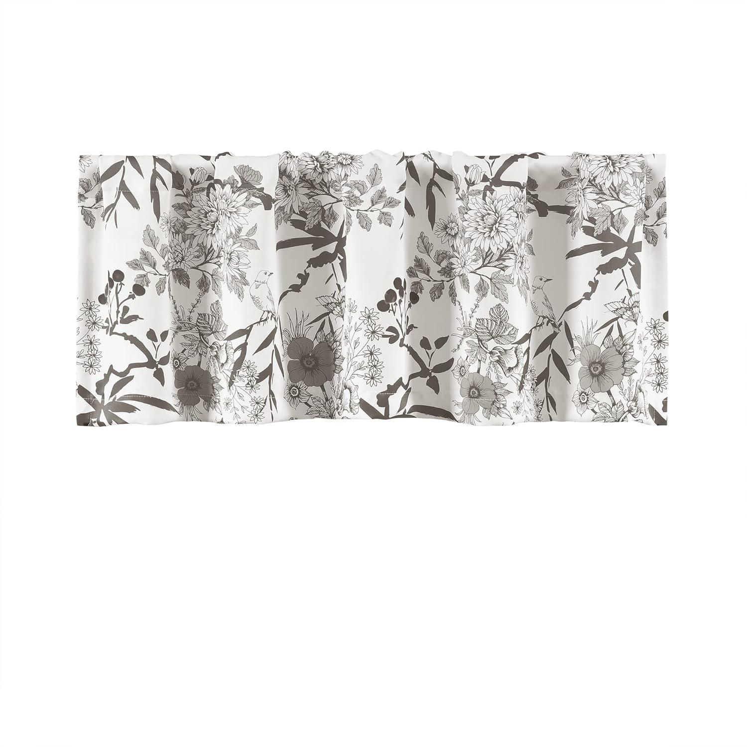 Lush Decor Botanical Garden Floral Tailored 52'' W Window Valance