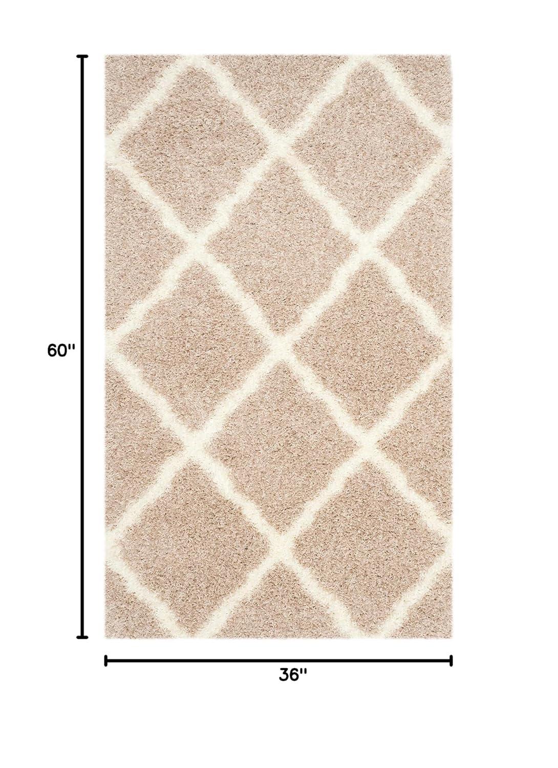 Montreal Shag SGM866 Power Loomed Indoor Accent Rug - Grey/Ivory - 3'x5' - Safavieh.