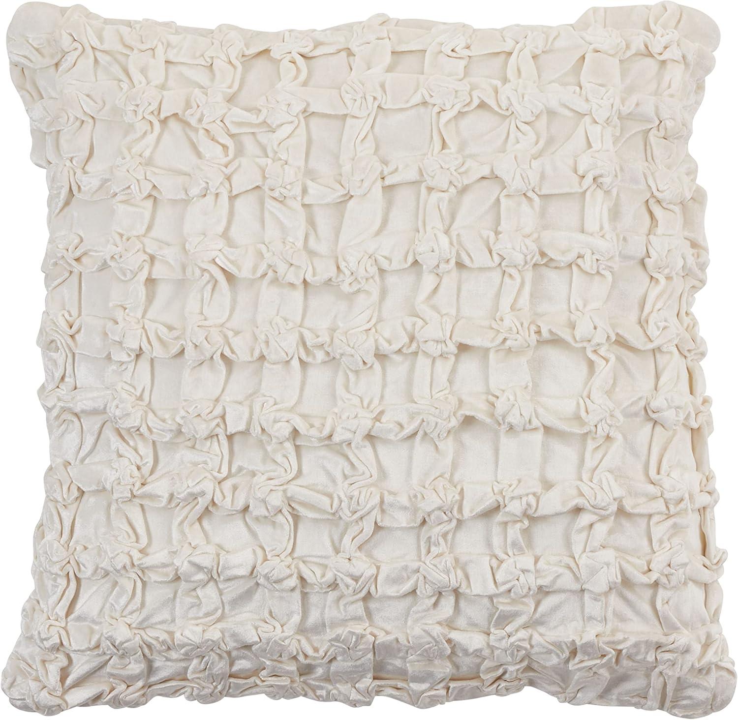 Saro Mali Collection Geometric Cotton Blend Throw Pillow