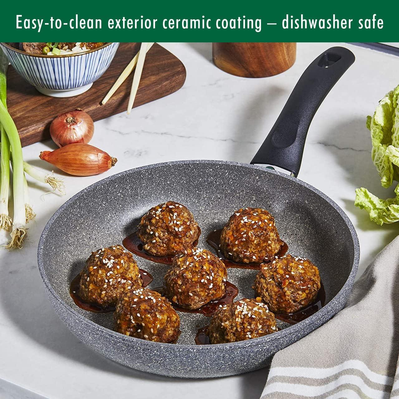 BALLARINI Parma by HENCKELS Forged Aluminum Nonstick Fry Pan Set, 2-Piece, Granite