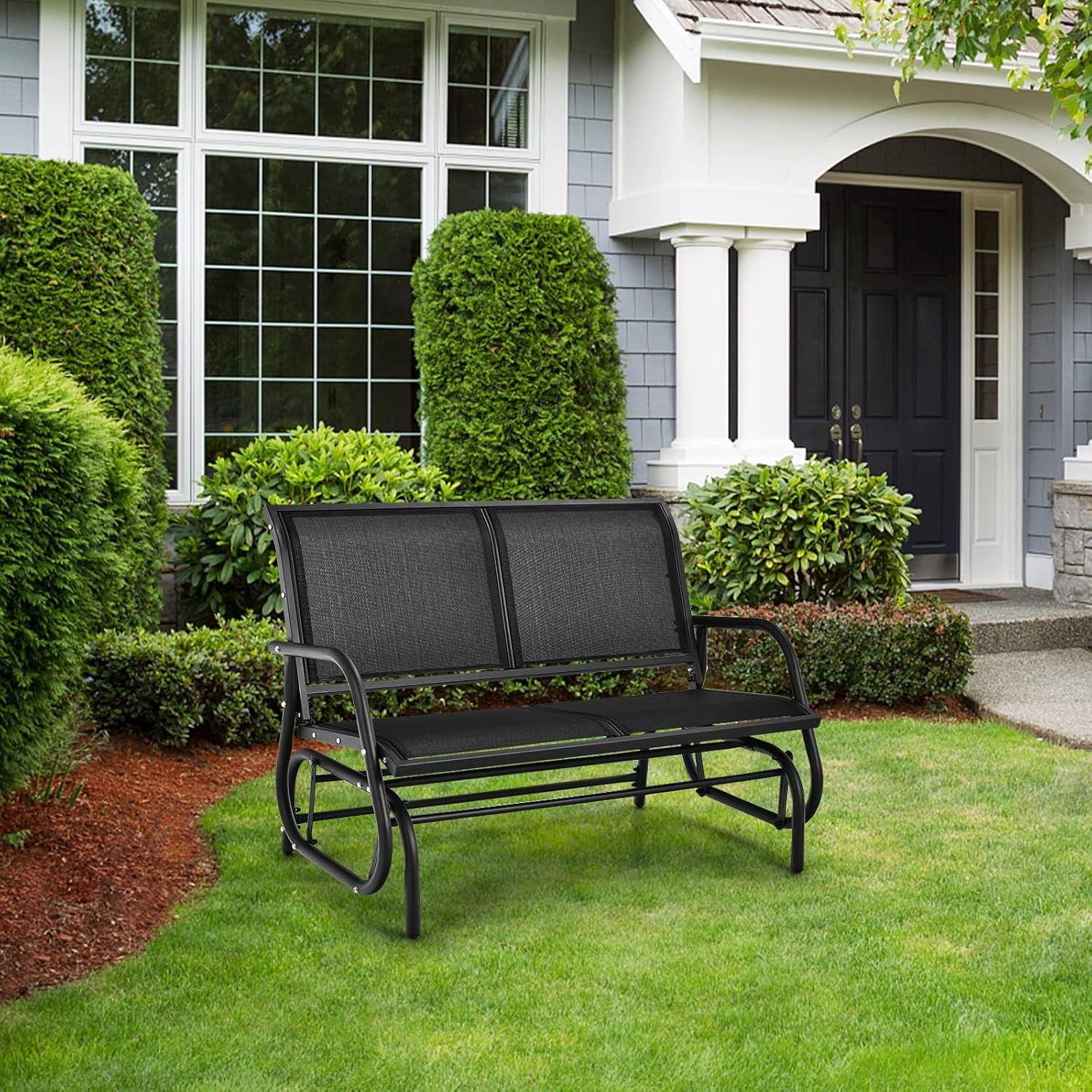 Lark Manor™ Annemaria Glider Metal Bench