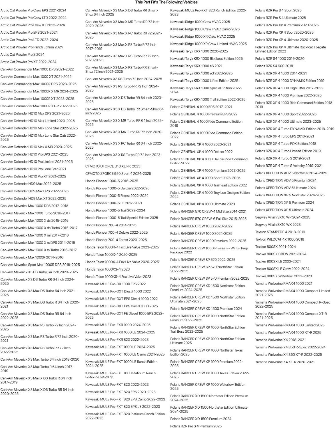 XX-Large Black Outdoor Polyester UTV Cover