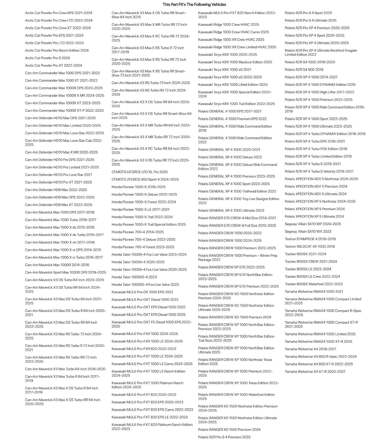 XX-Large Black Outdoor Polyester UTV Cover