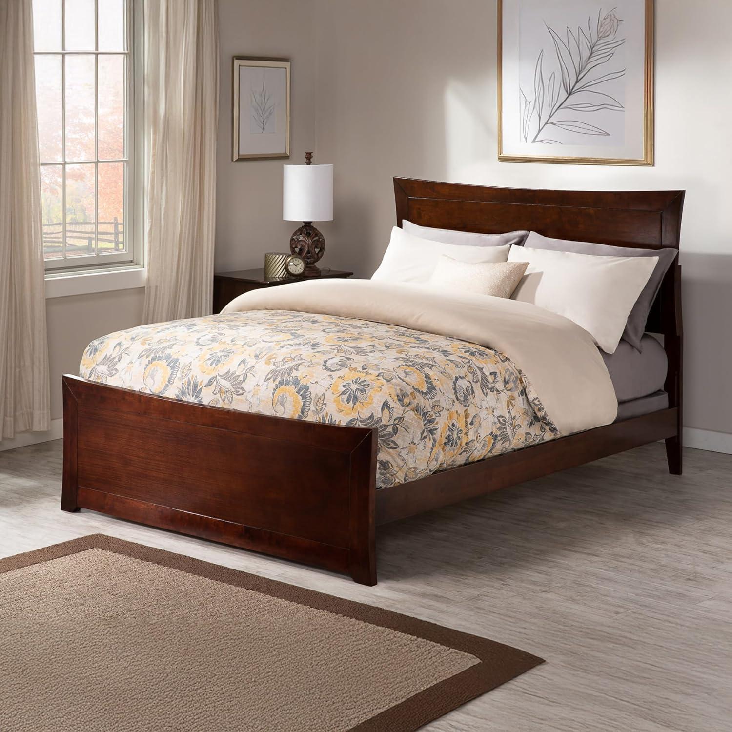 AFI Furnishings Metro Low Profile Solid Wood Platform Bed with Matching Footboard