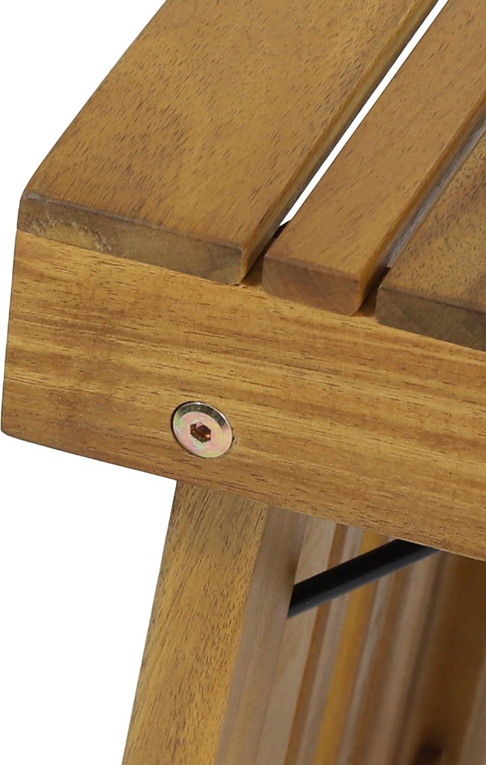 Kyoto Acacia Wood Folding Side Table - Teak - Christopher Knight Home