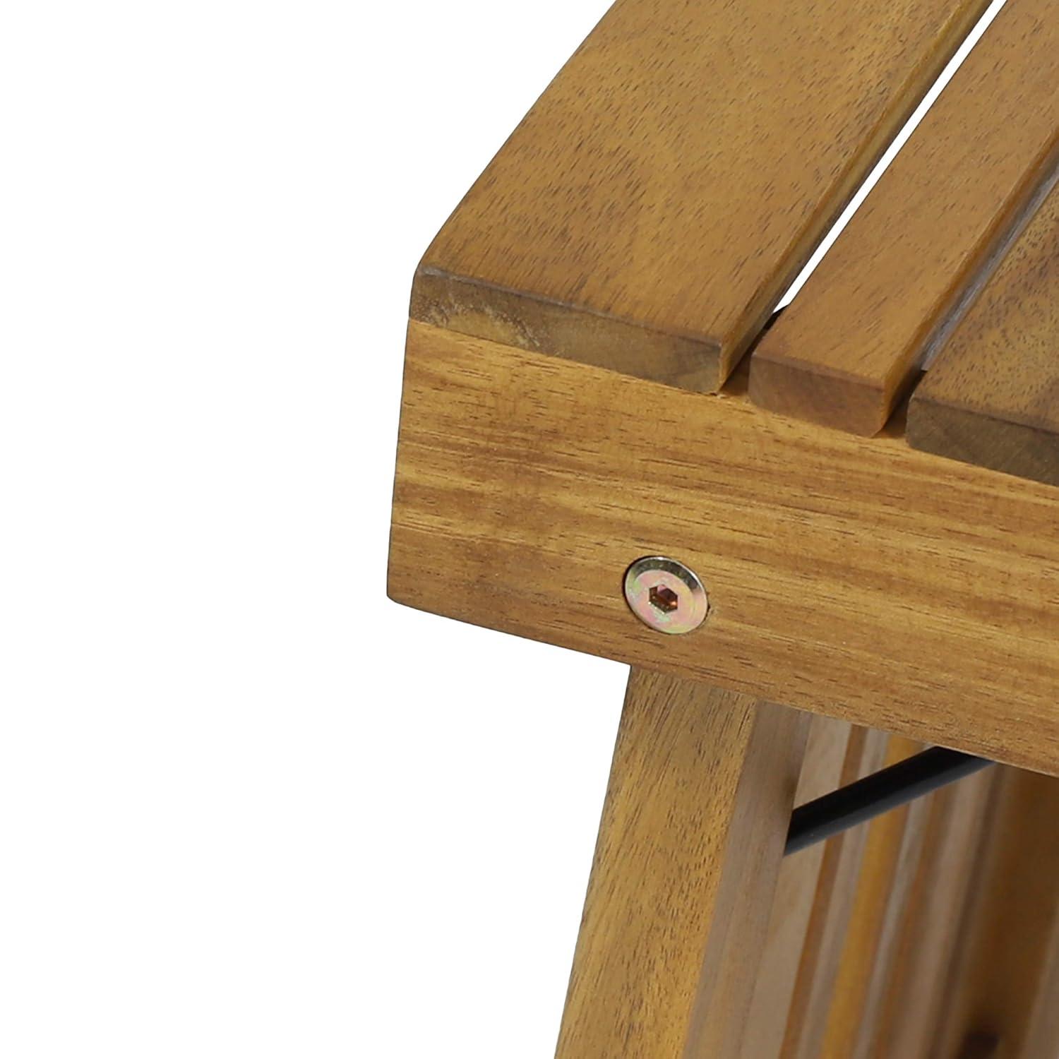 Kyoto Acacia Wood Folding Side Table - Teak - Christopher Knight Home