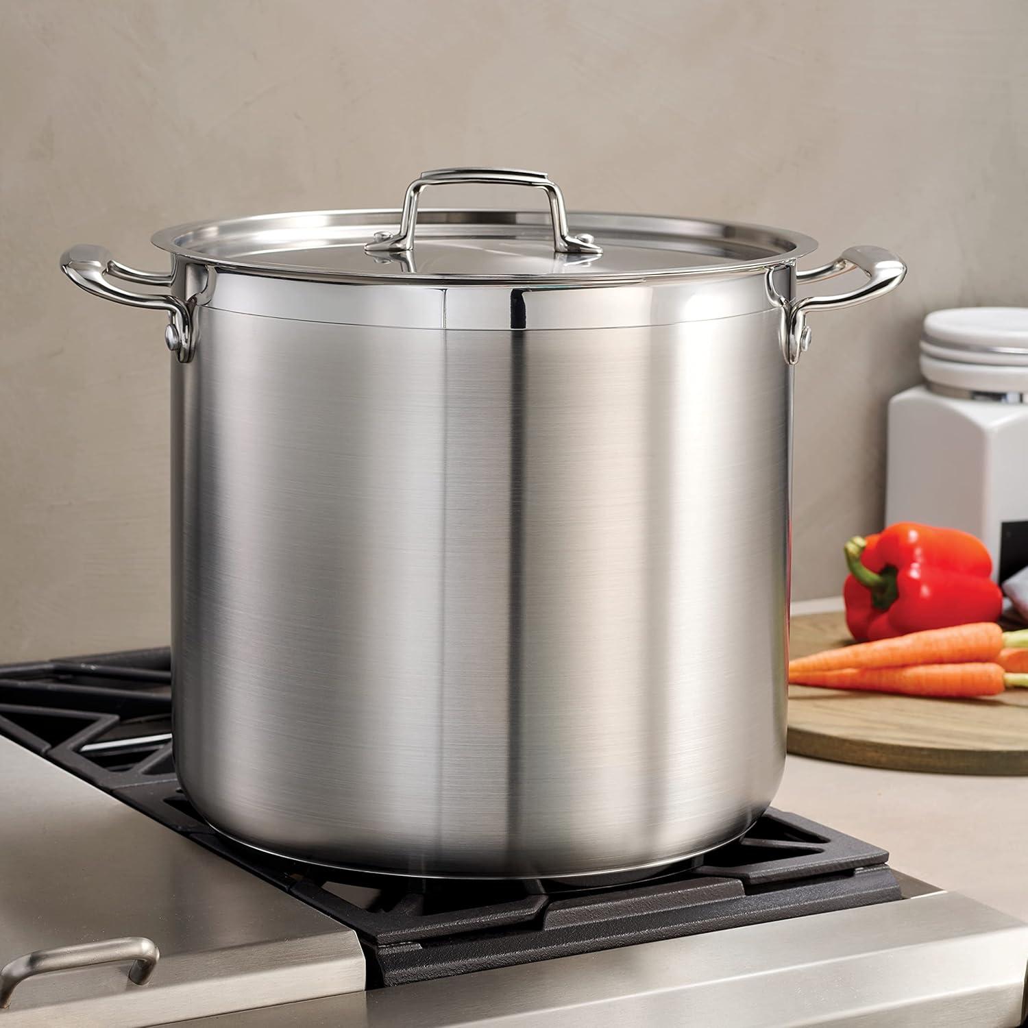 Tramontina Gourmet 20-Quart Covered Stainless Steel Stock Pot