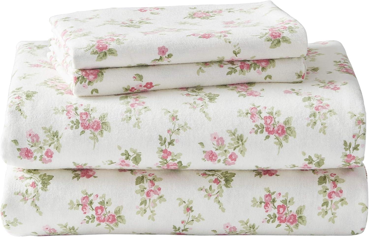 Laura Ashley Laura Ashley Cotton Flannel Cozy Sheet Sets