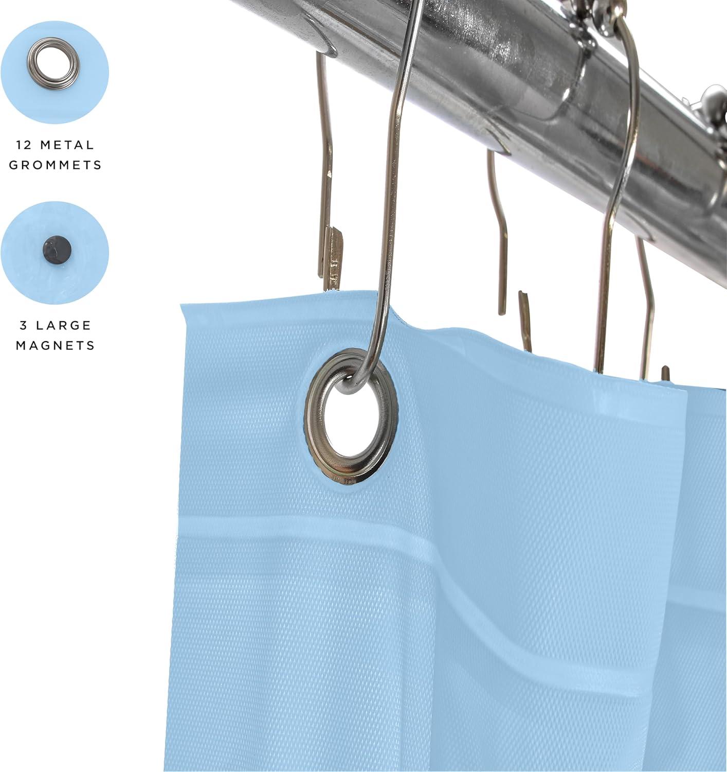 Bath Bliss Shower Liners No Pattern And Not Solid Color Liner (Set of 2)