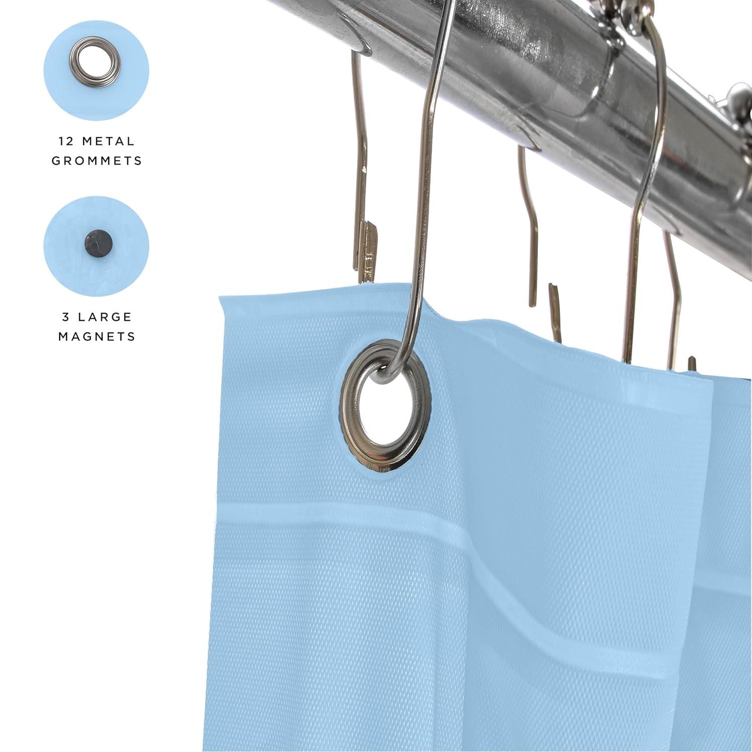 Bath Bliss Shower Liners No Pattern And Not Solid Color Liner (Set of 2)