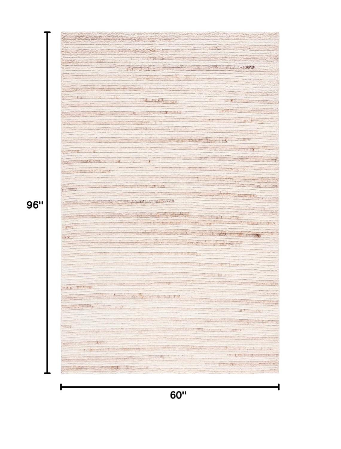 Casablanca CSB793 Hand Woven Indoor Area Rug - Beige/Ivory - 5'x8' - Safavieh