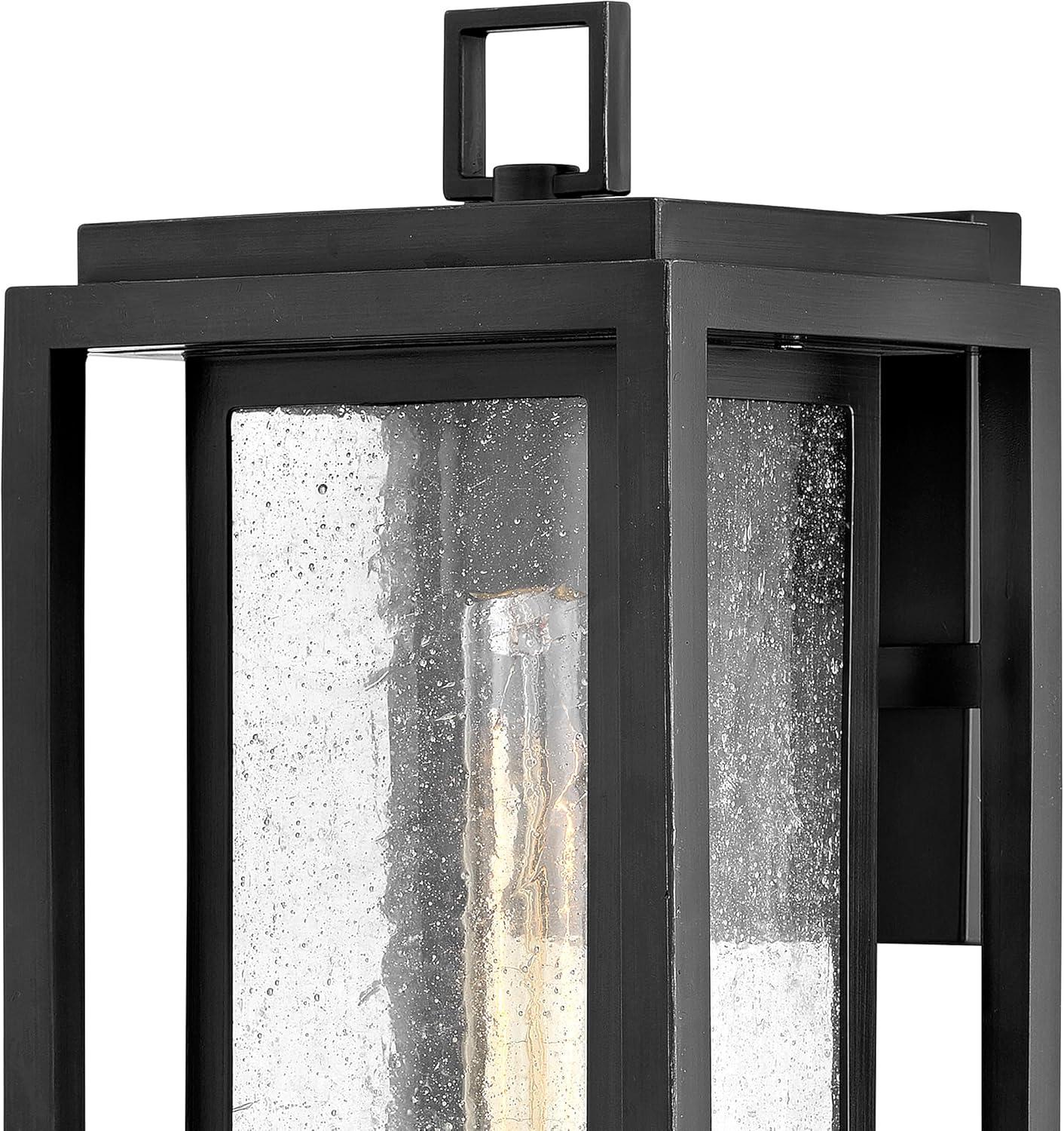 Republic Seeded Glass Outdoor Wall Mount Lantern