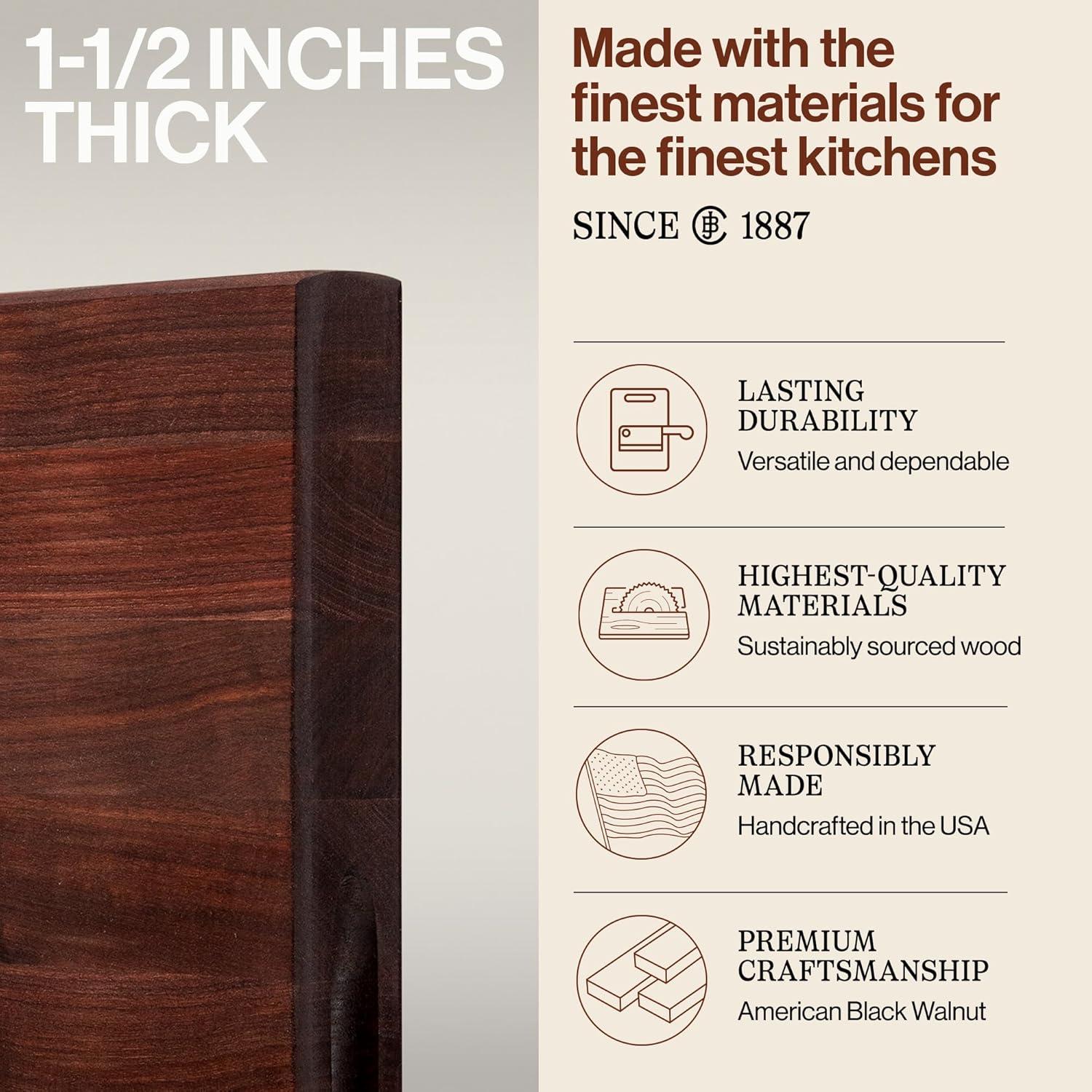 John Boos 24"x18" Reversible Walnut Cutting Board