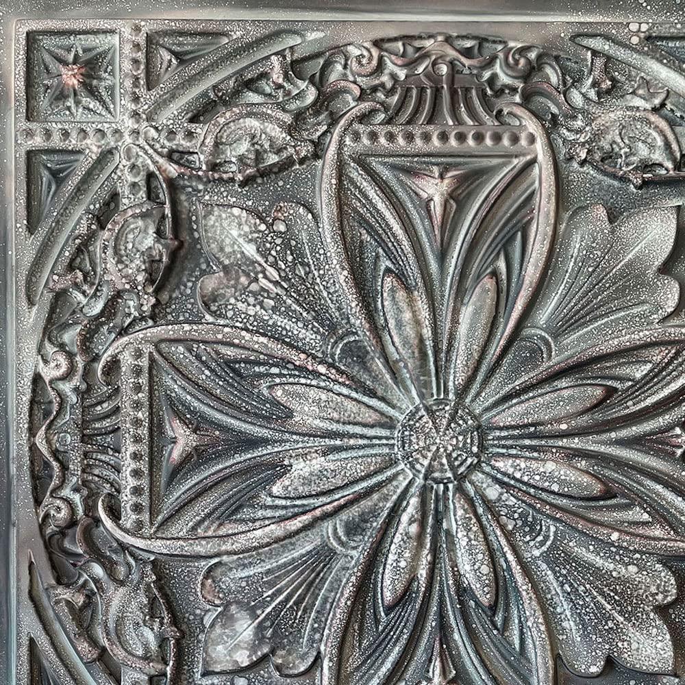 FromPlainToBeautifulInHours Milan 24'' L x 24'' W Textured PVC Drop-In & Glue Up Ceiling Tile Ceiling Tile (Set of 10)