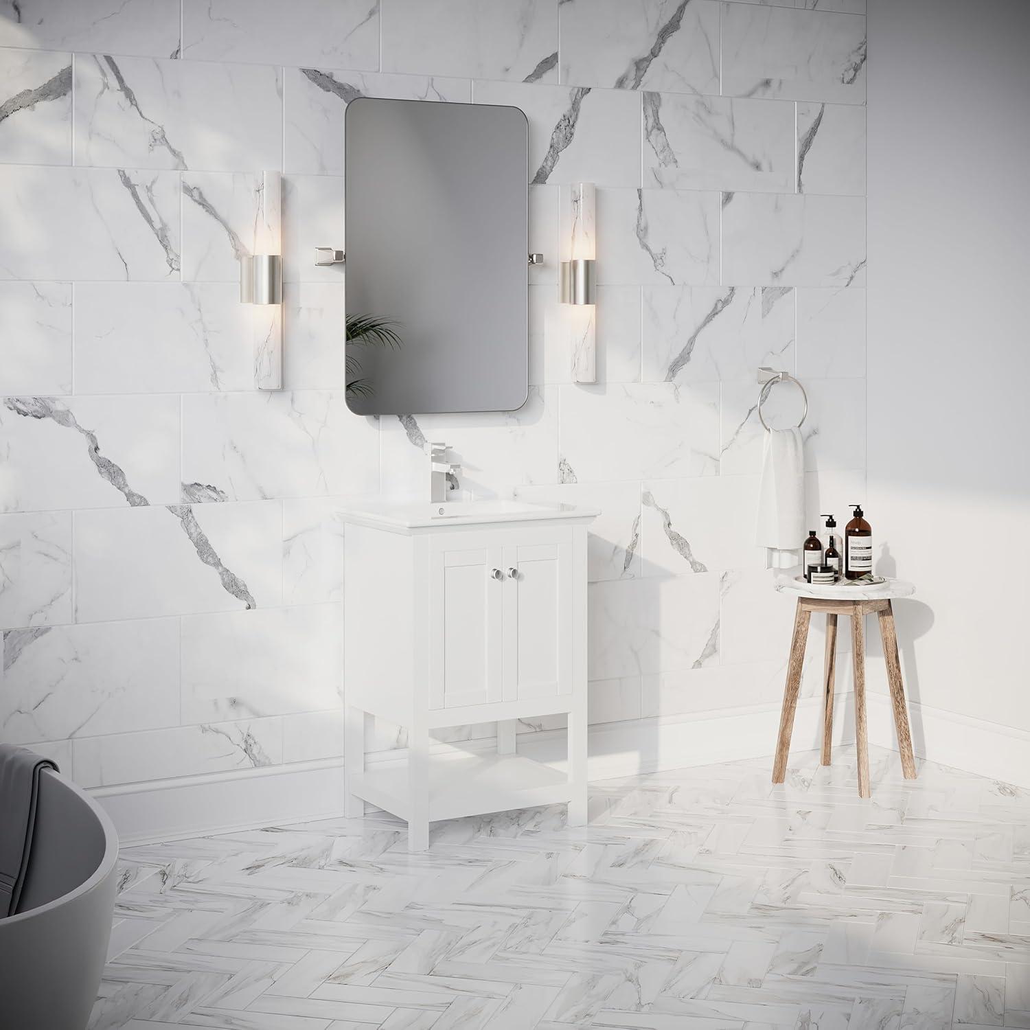Fresca Manchester 24" White Traditional Bathroom Vanity