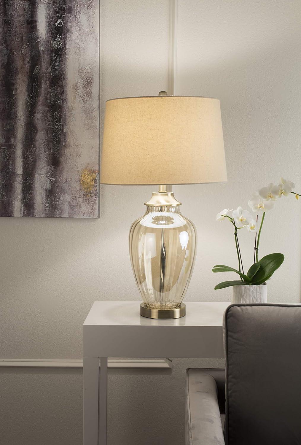 28.50"H Golden Gaze Glass Table Lamp