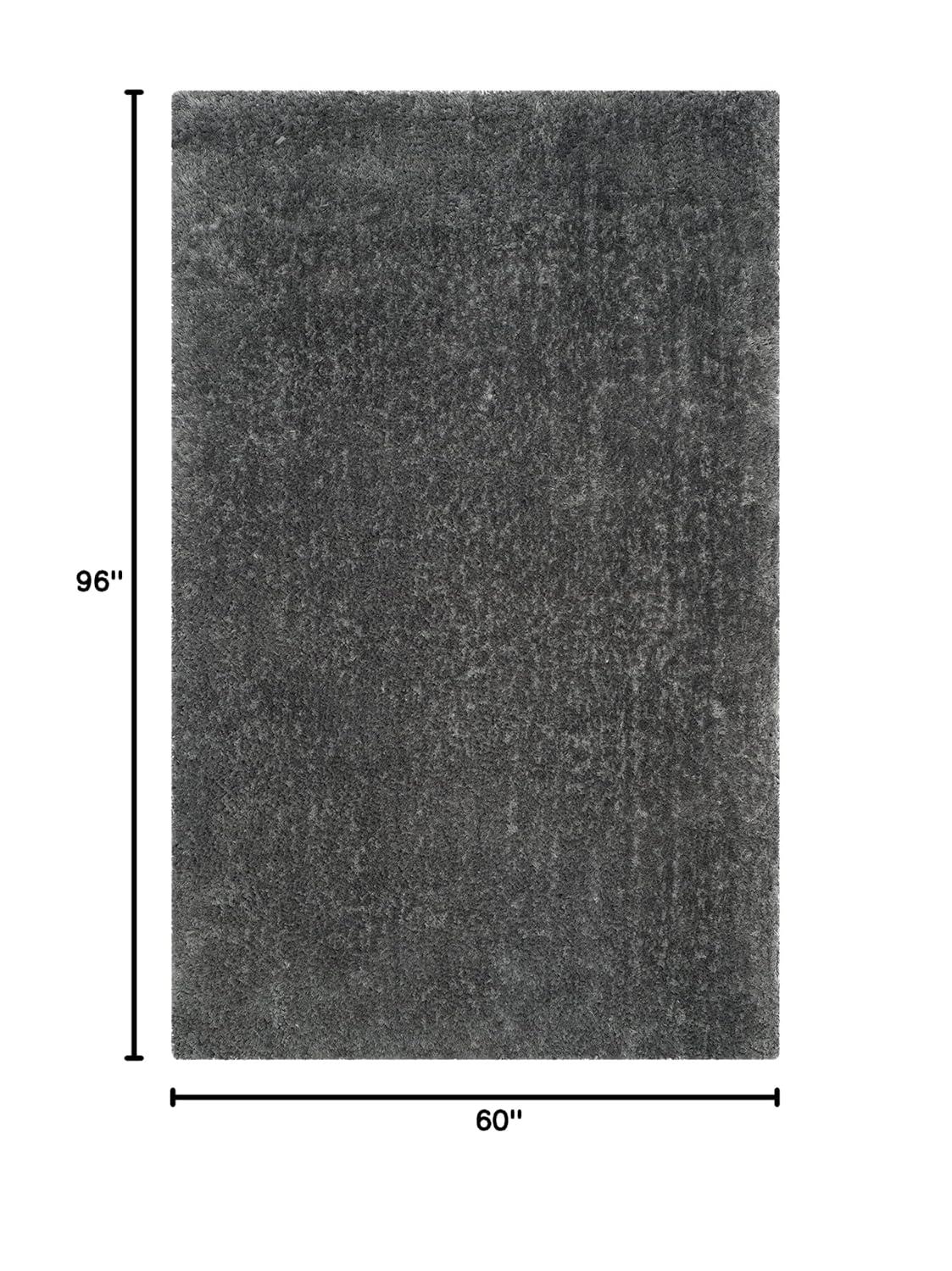Luxe Shag SGX160 Hand Tufted Indoor Area Rug - Grey - 5'x8' - Safavieh