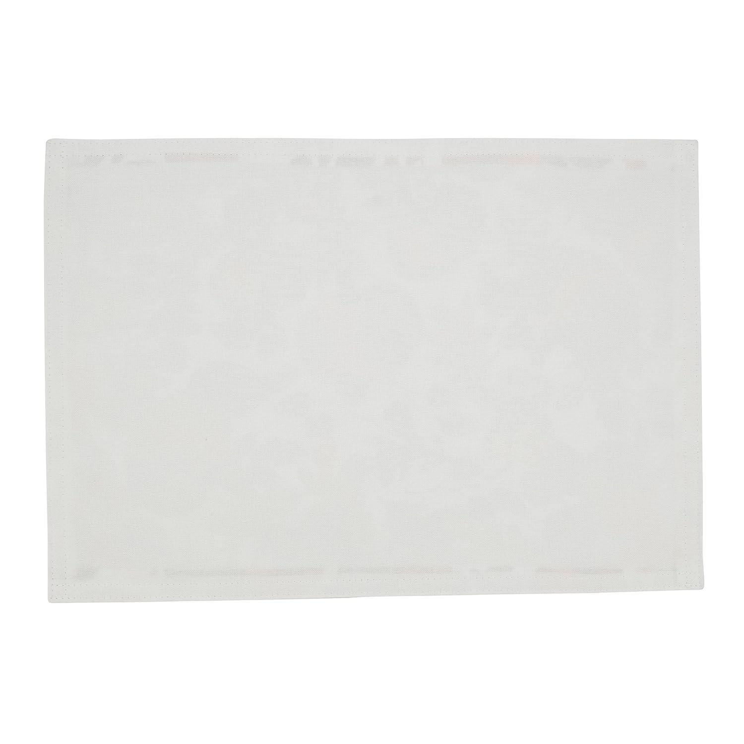 Saro Folium Collection Polyester No Pattern Rectangle Placemat (Set of 4)