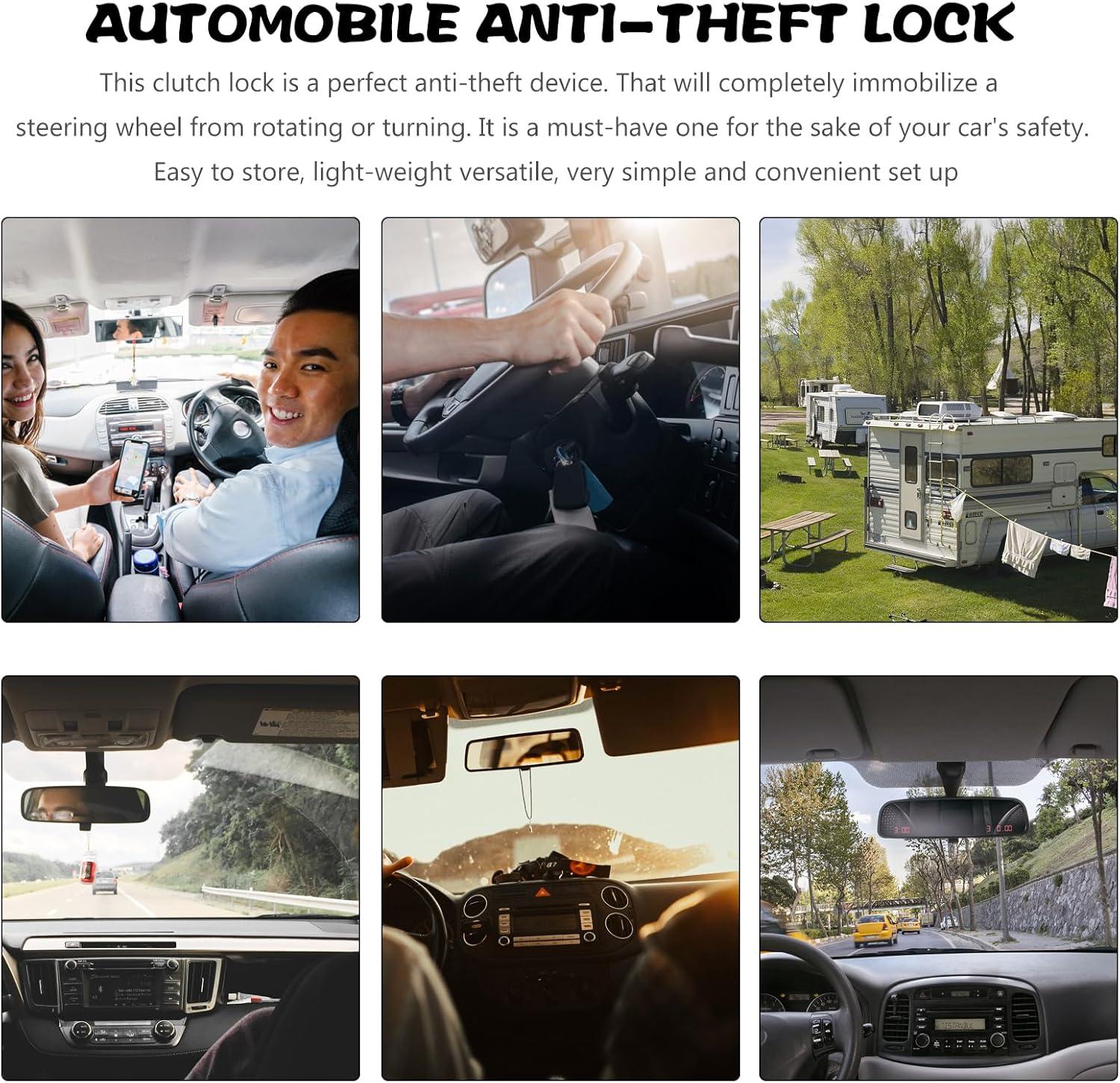 1 Bloqueo de Embrague para Coche, Bloqueo Antirrobo para Coche, Bloqueo de Freno de Embrague Más Universal