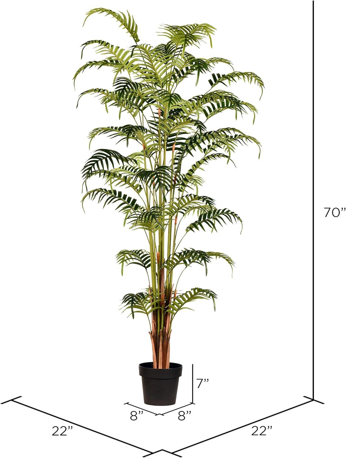 Birch Lane™ Madie 70" Artificial Potted Fern Palm Real Touch Leaves