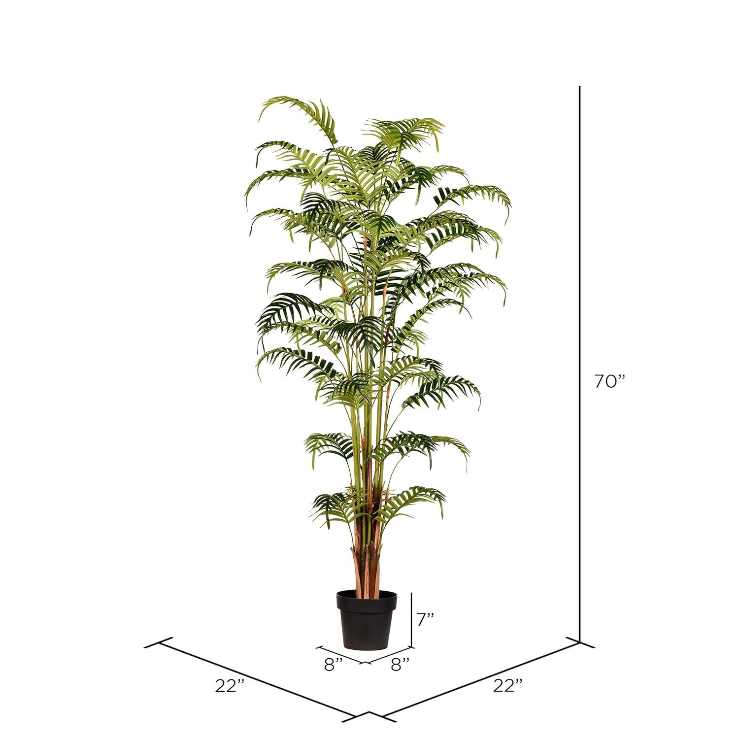 Birch Lane™ Madie 70" Artificial Potted Fern Palm Real Touch Leaves