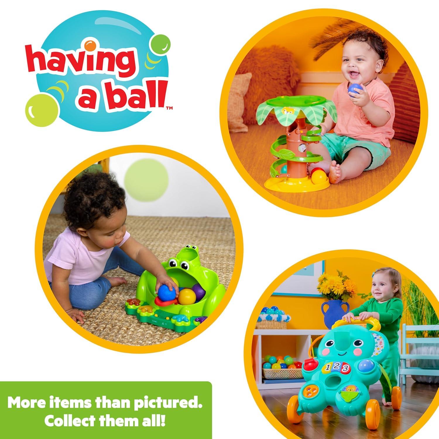 Bright Starts Stroll 'n Roll 2-in-1 Ball Play Baby Walker Elephant