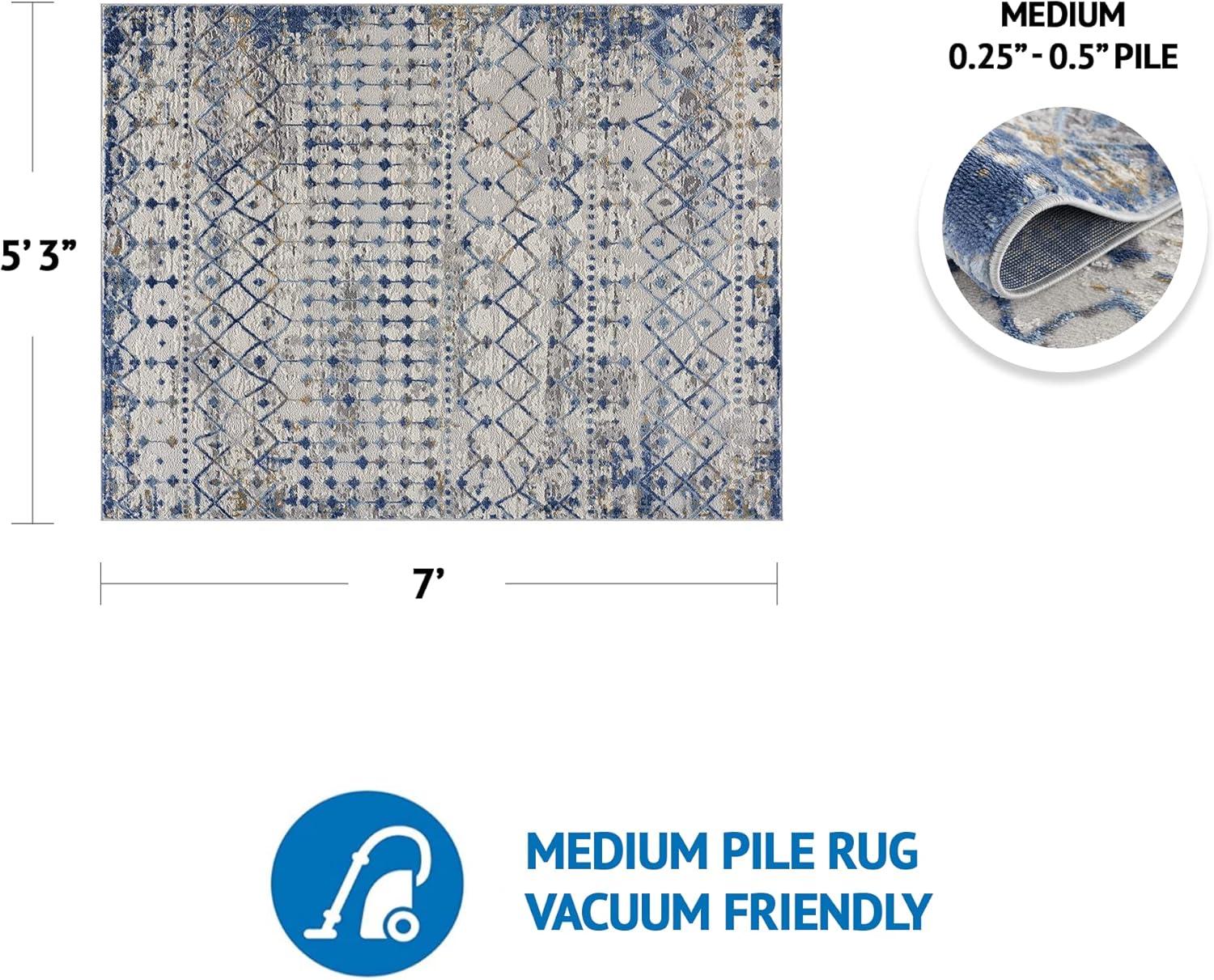 Madison Park Hannah Moroccan Global Woven Area Rug