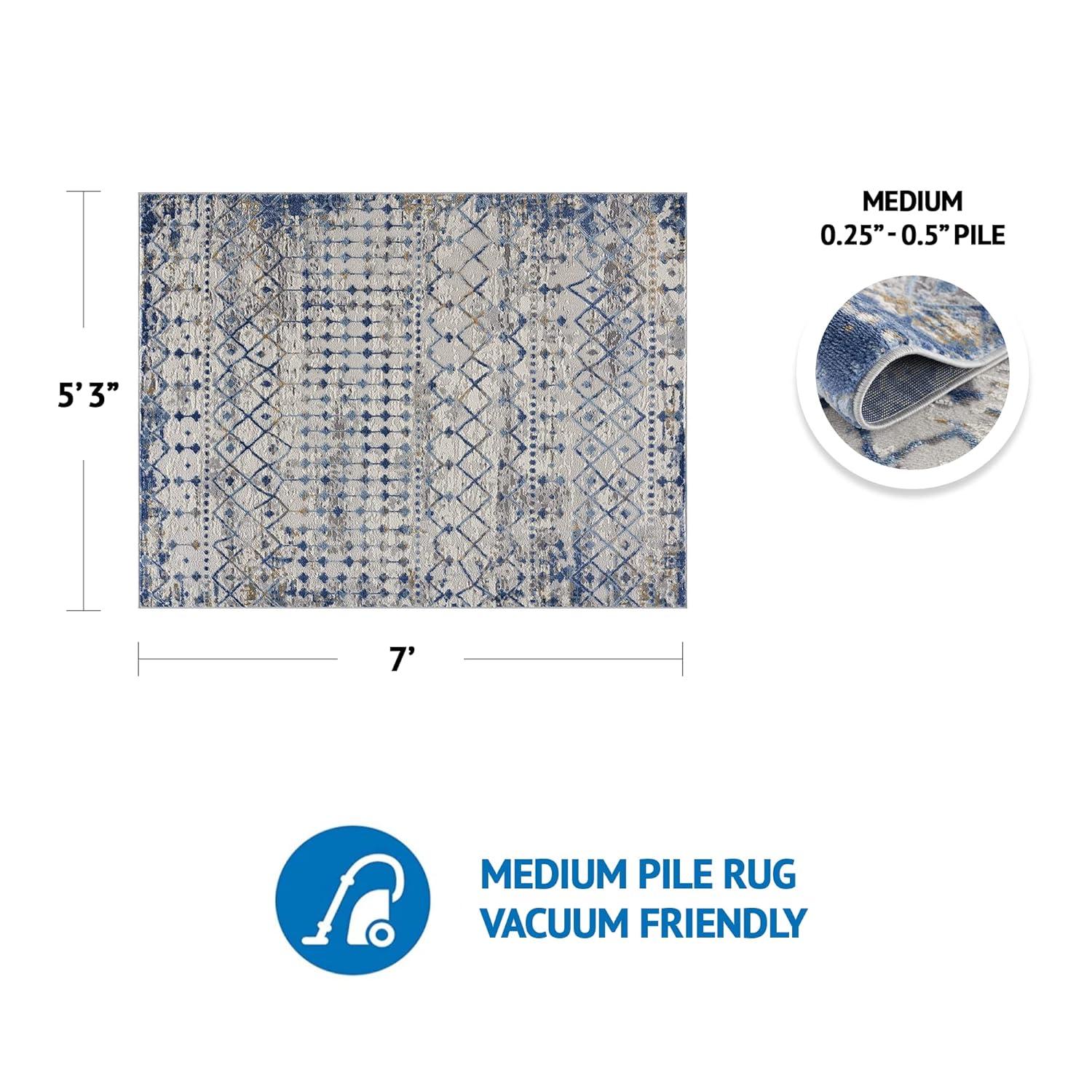 Madison Park Hannah Moroccan Global Woven Area Rug