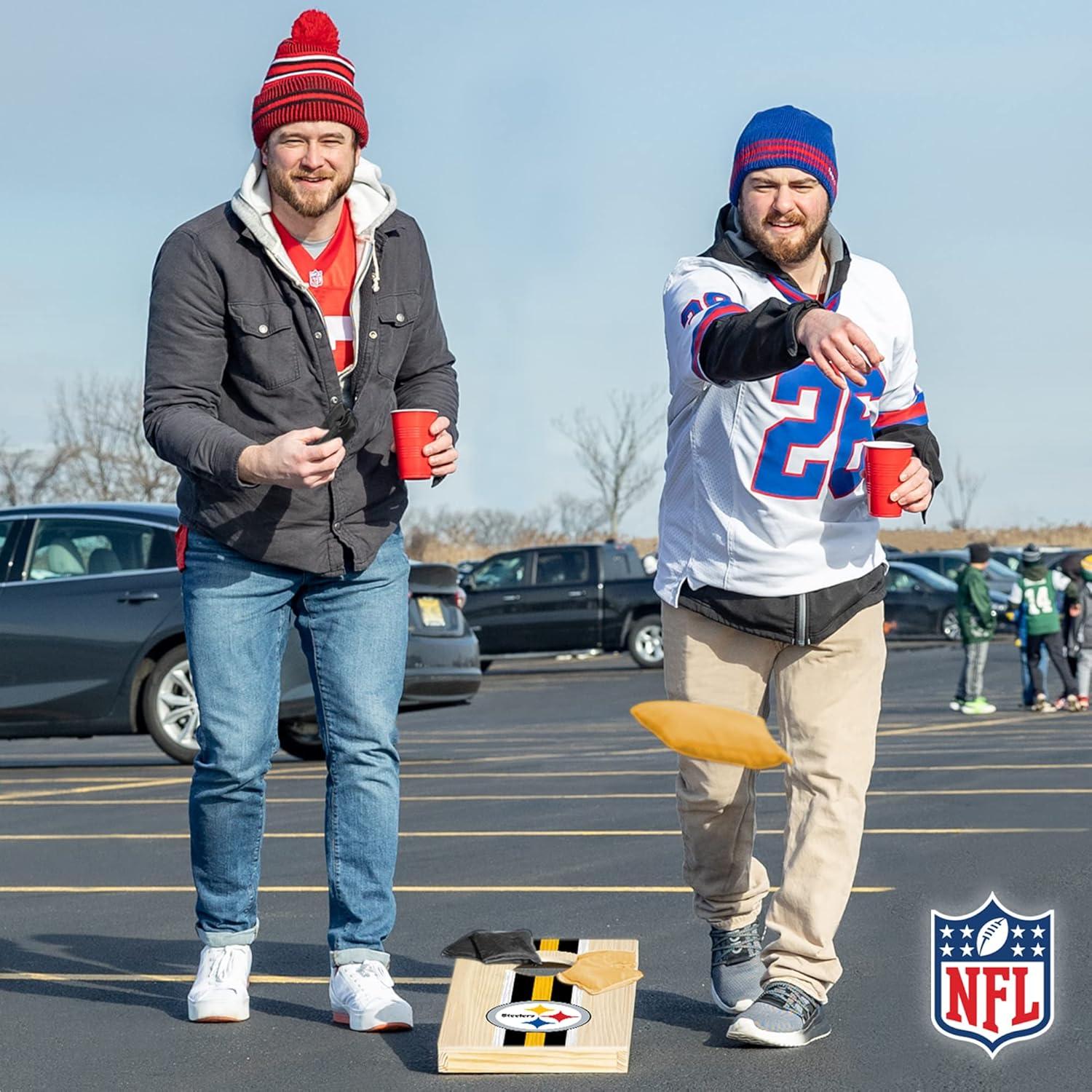 NFL Pittsburgh Steelers 1'x2' Wood Cornhole Set