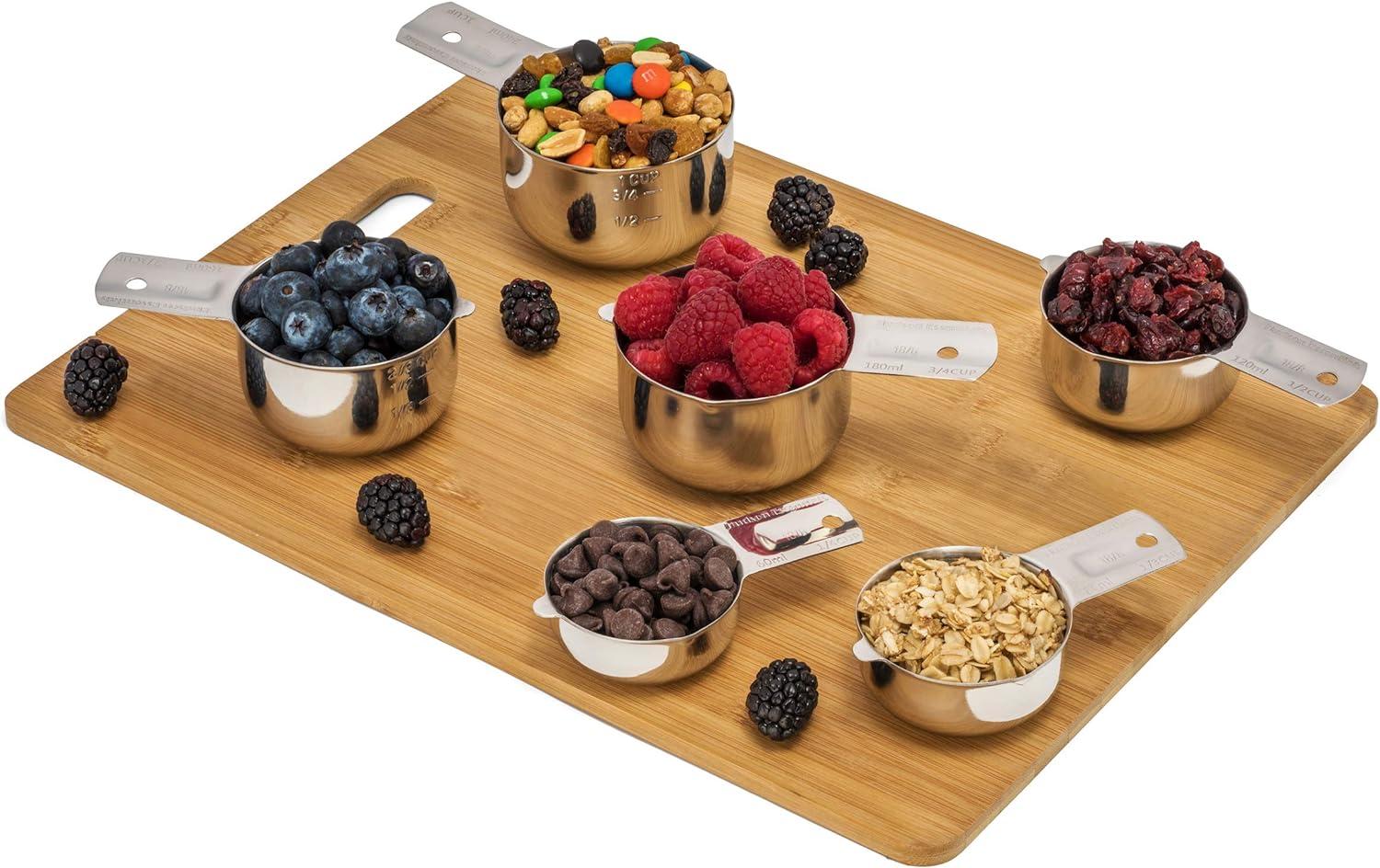 Stainless Steel Measuring Cups Set (6 Piece Set)