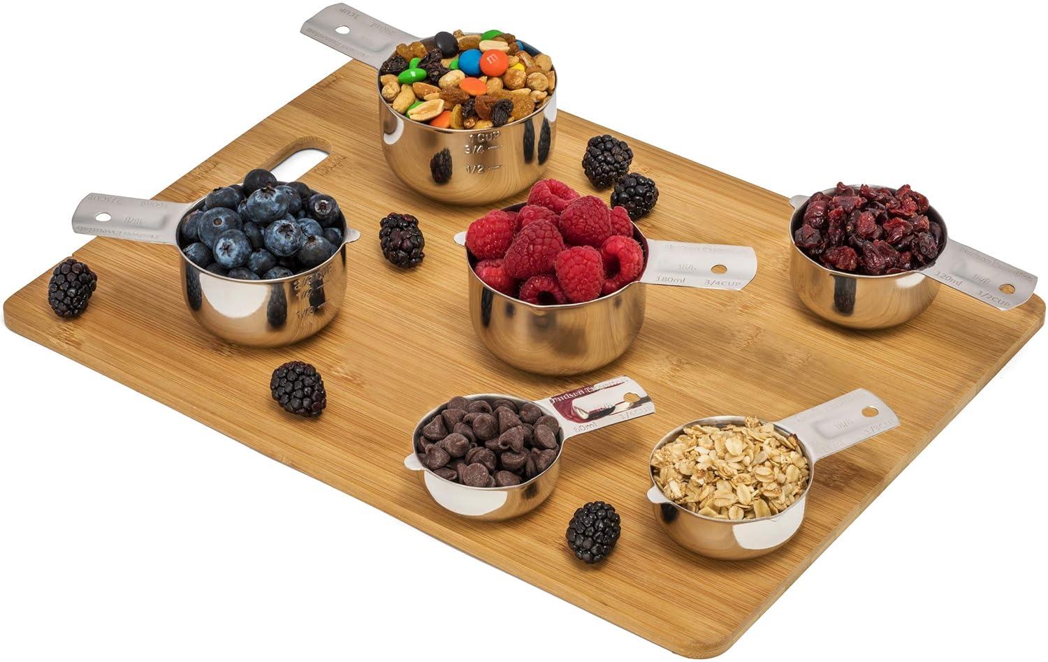 Stainless Steel Measuring Cups Set (6 Piece Set)