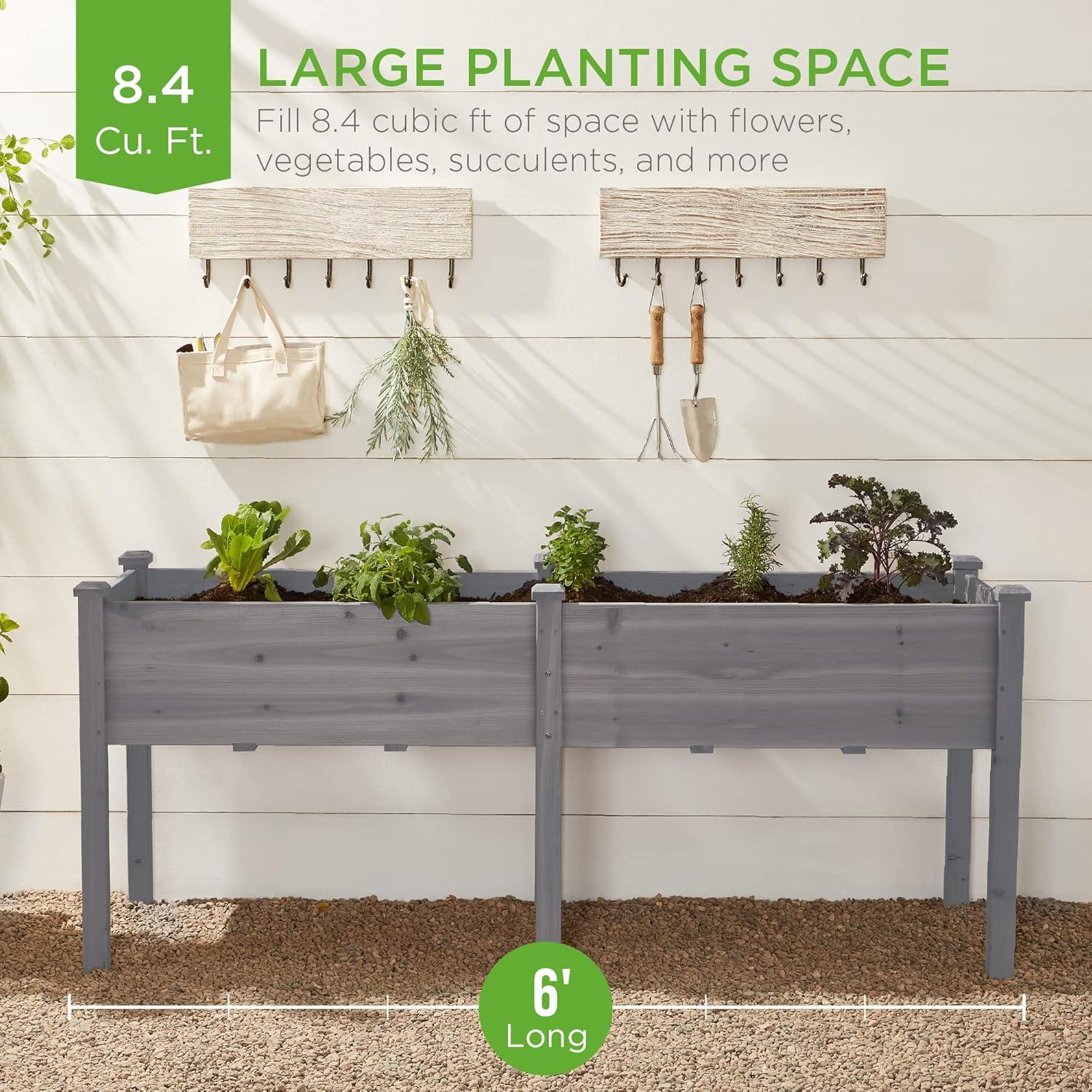 Arlmont & Co. Roban Wood Elevated Planter