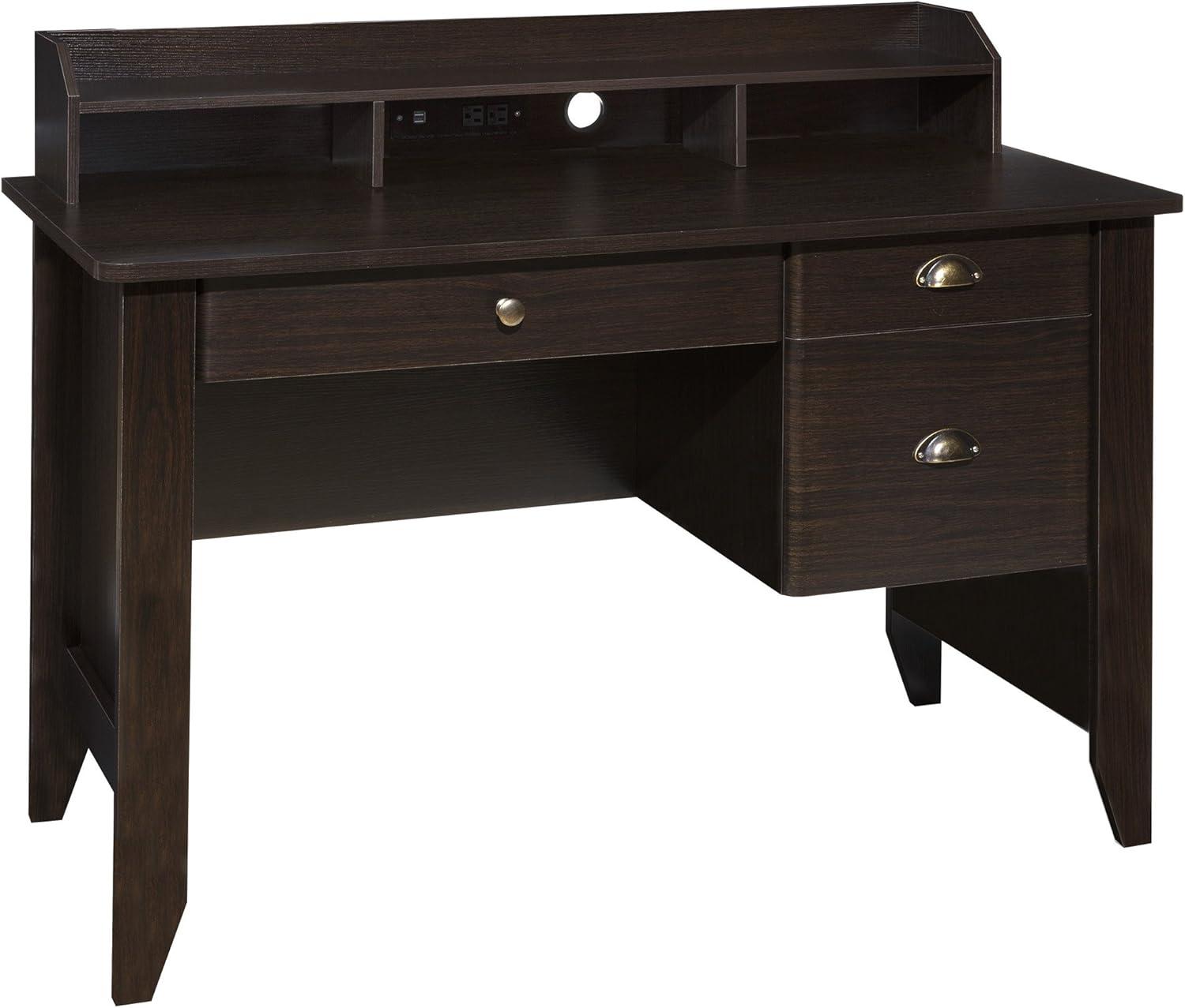 Comfort Products Executive Desk with Hutch and USB, Charger Hub